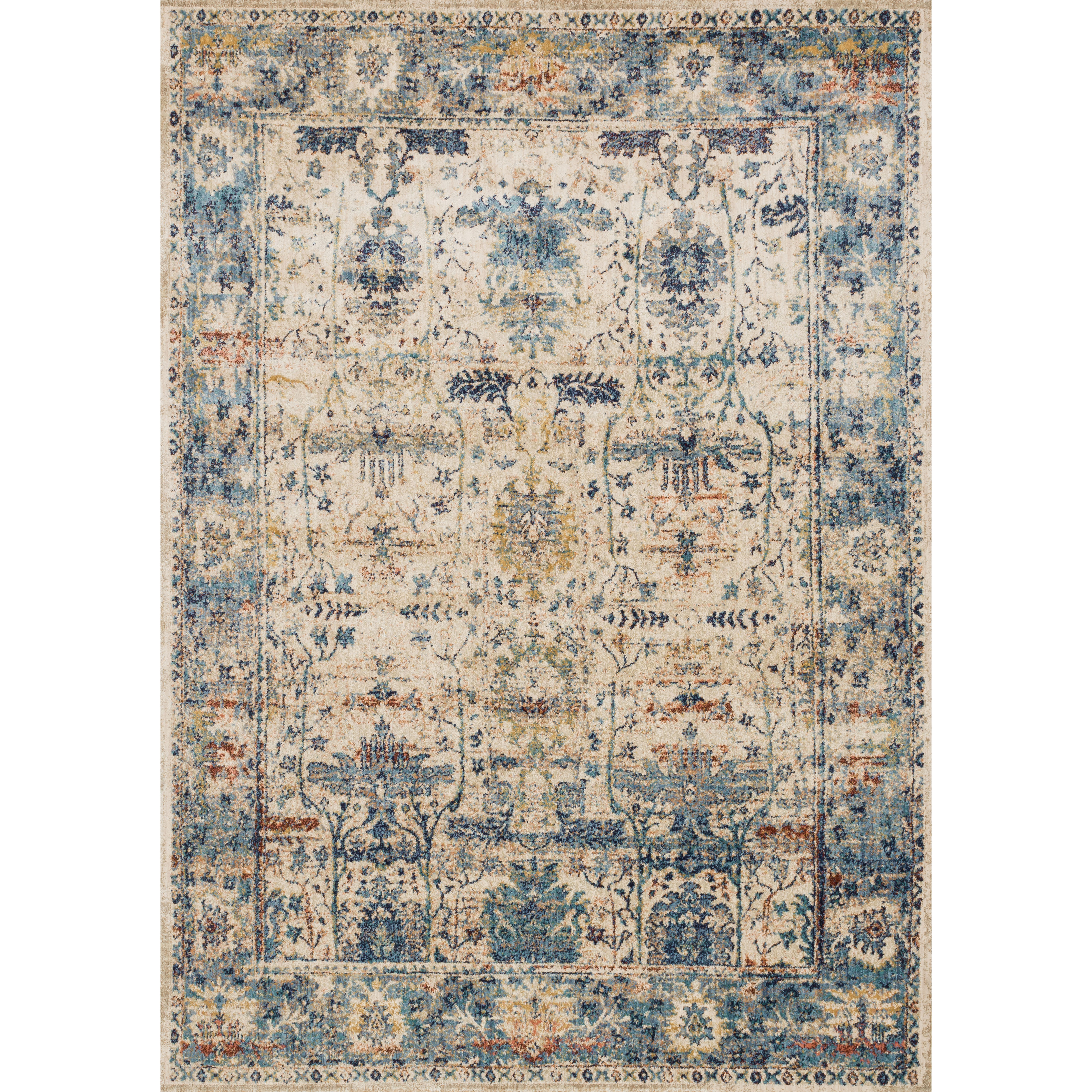 Anastasia Sand Light Blue Area Rug ANASAF 07SALB