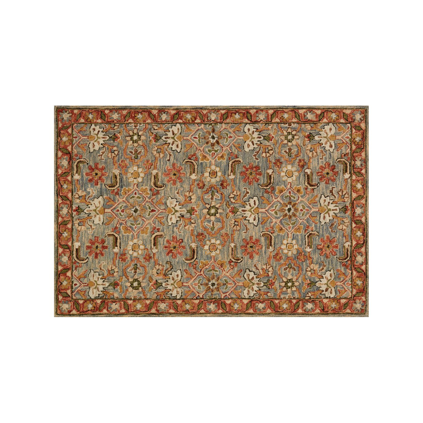 Loloi Rugs Victoria Slate/Terracotta Area Rug Wayfair