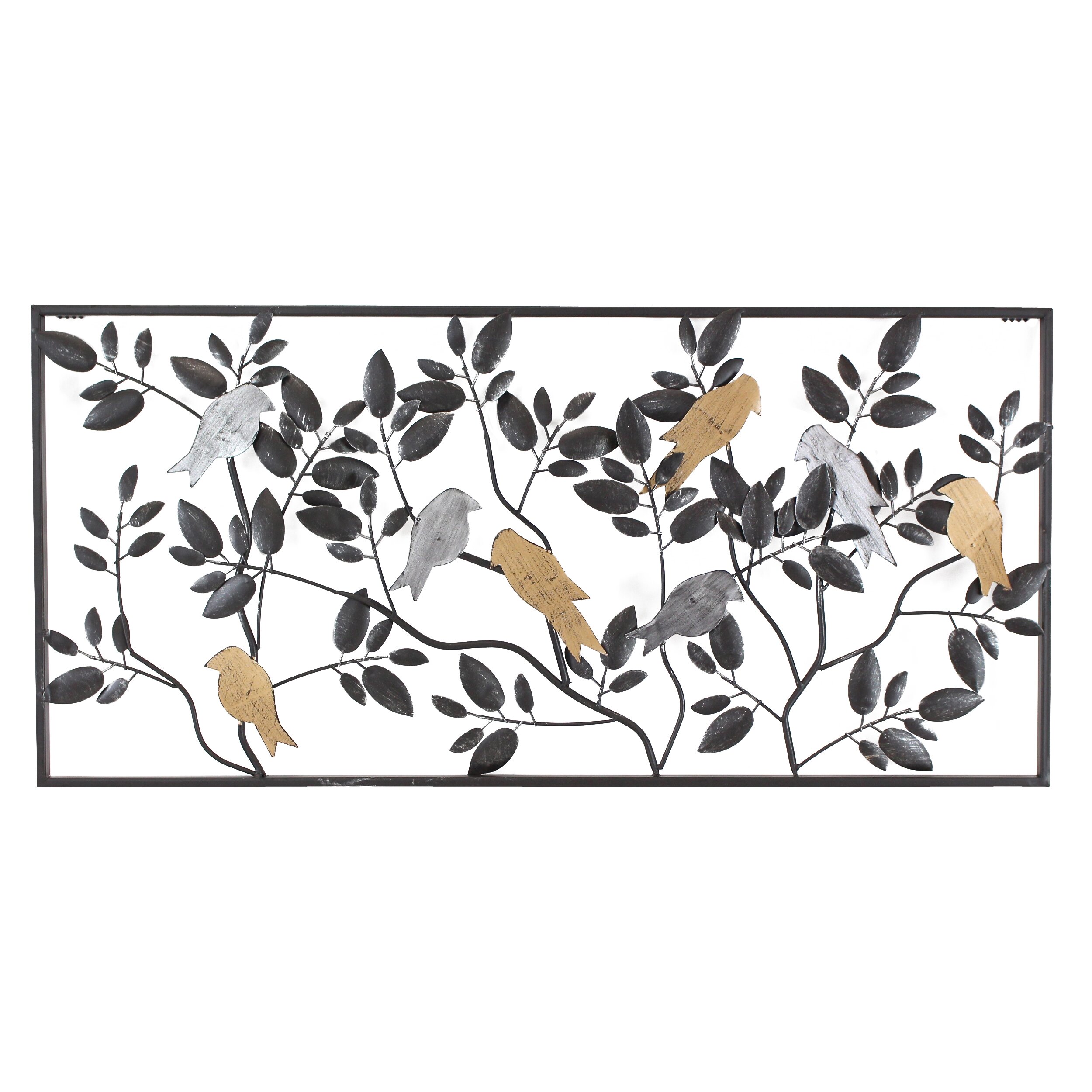 Aspire Harmony Bird Wall D Cor Reviews Wayfair   Harmony Metal Bird Wall Decor 5928 