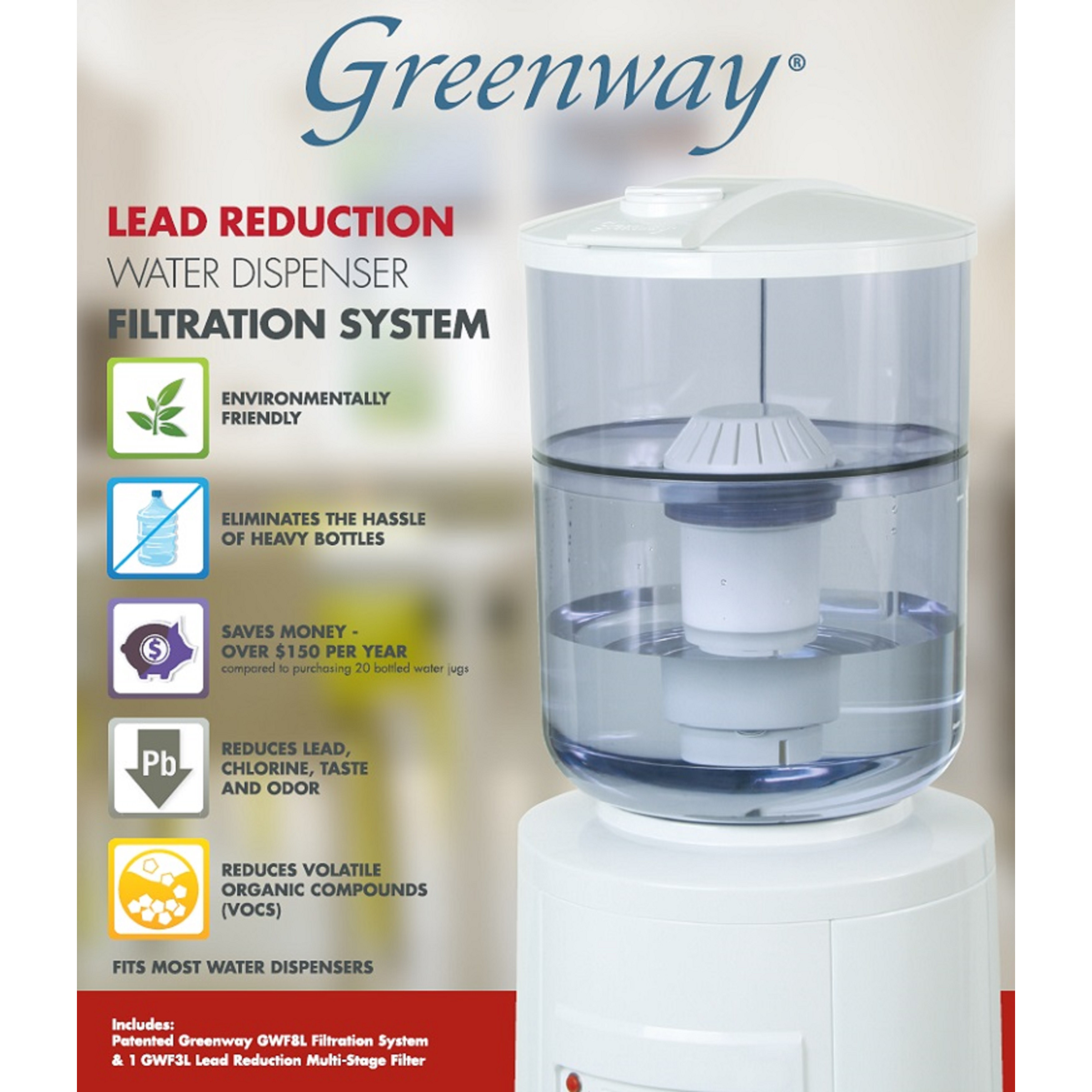 Greenway Water Filtration System for Topload Water Dispenser Wayfair.ca