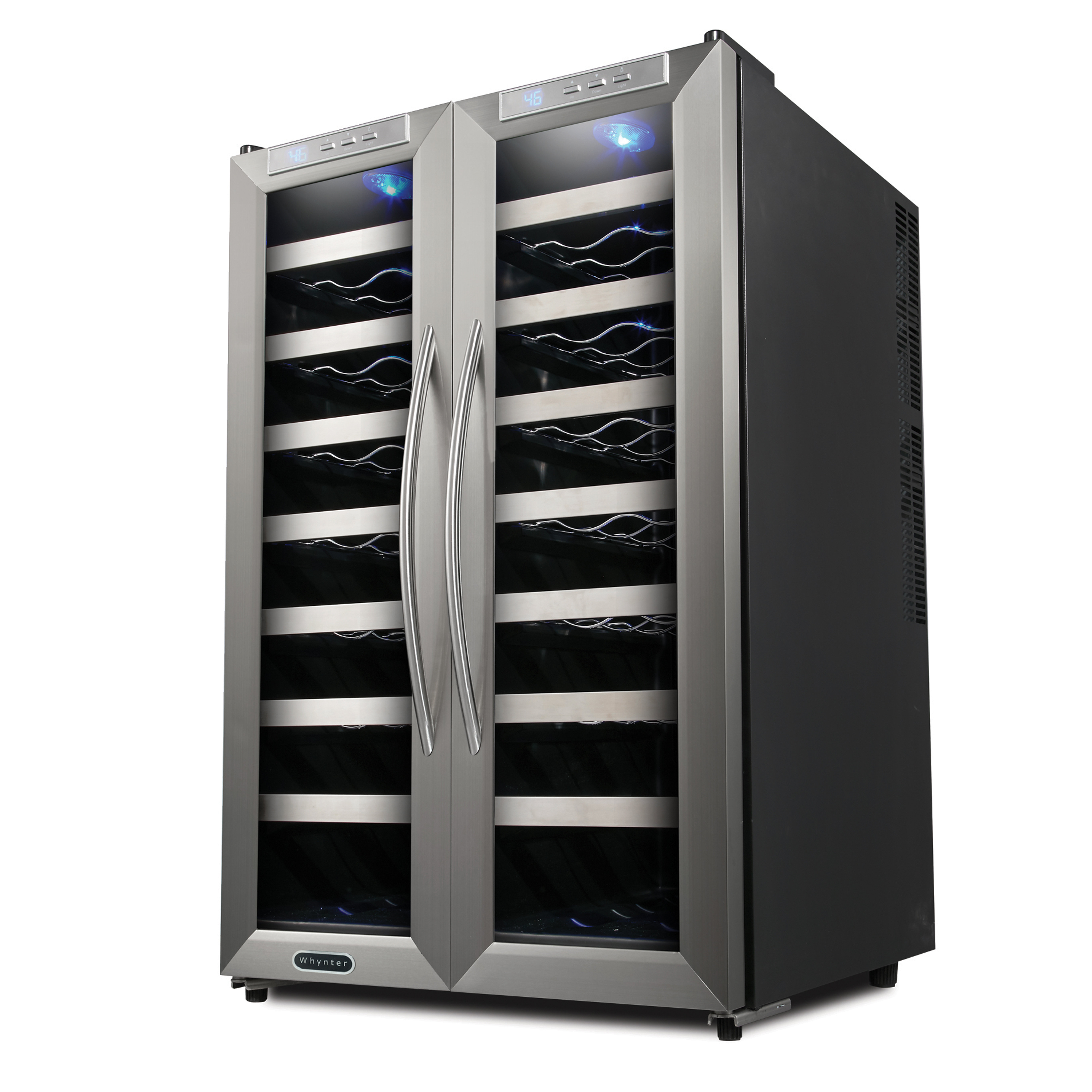 Whynter 32 Bottle Dual Zone Freestanding Wine Refrigerator & Reviews