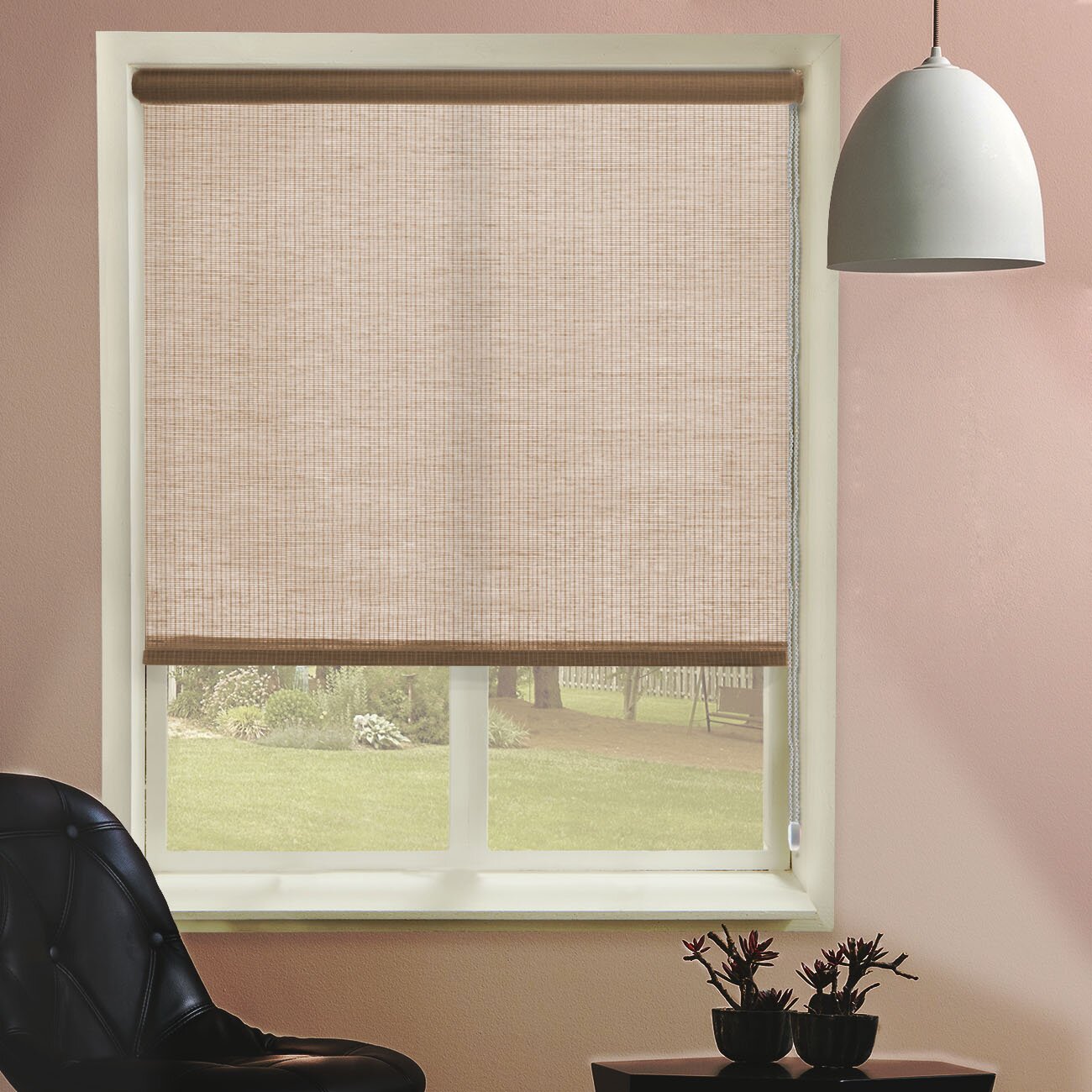 Chicology Lattice Continous Loop Privacy Roller Shade & Reviews | Wayfair