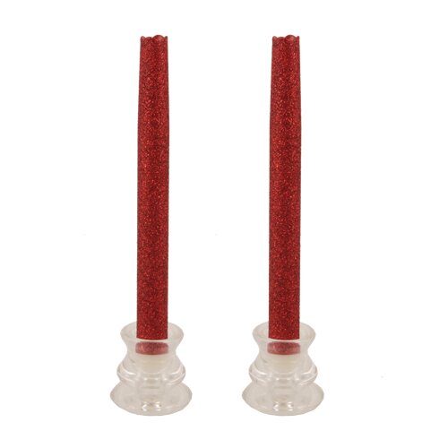 Pacific Accents Glitter Wax Flameless Tapers Candle & Reviews | Wayfair