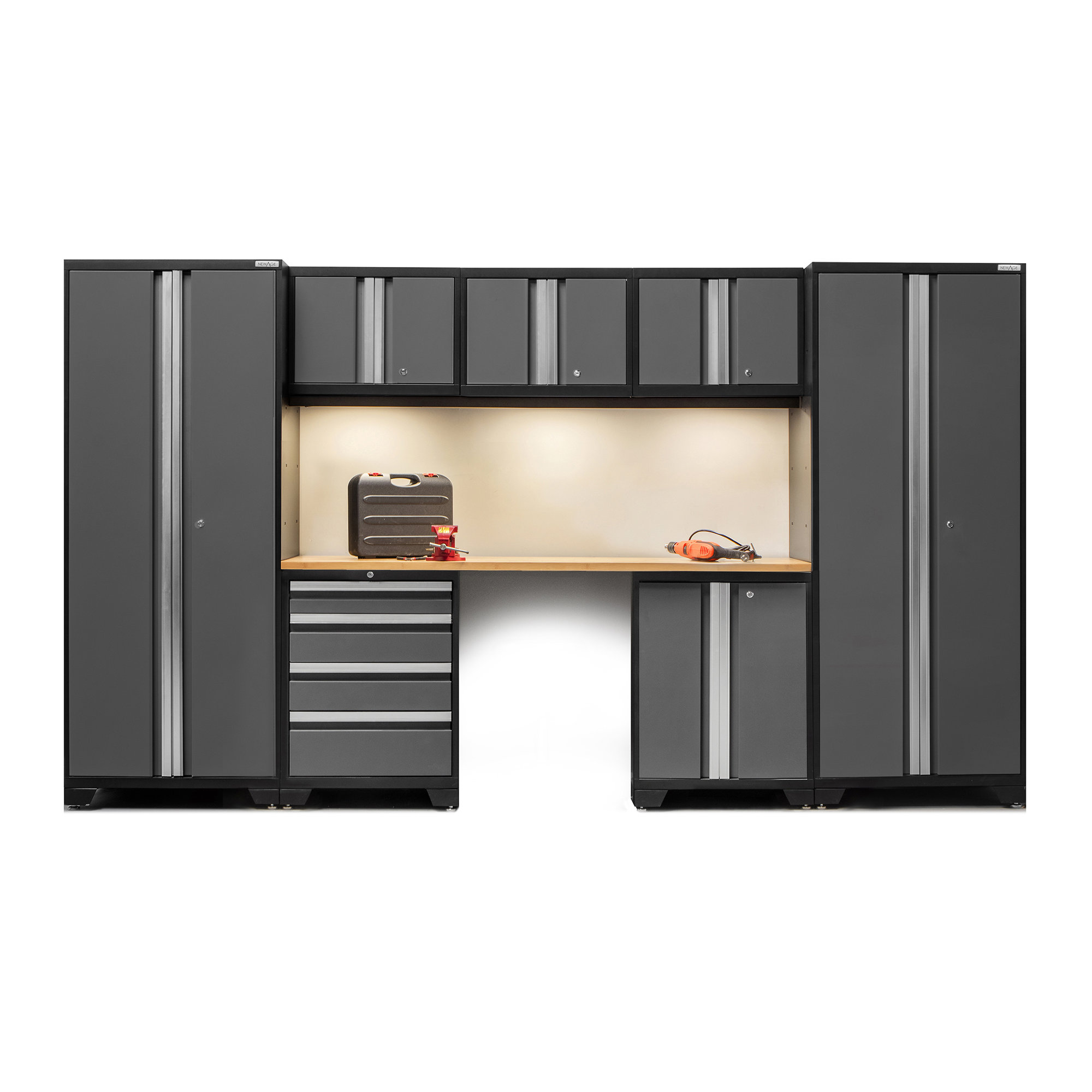 NewAge Products Bold 3.0 Series 8 Piece Garage Storage ...