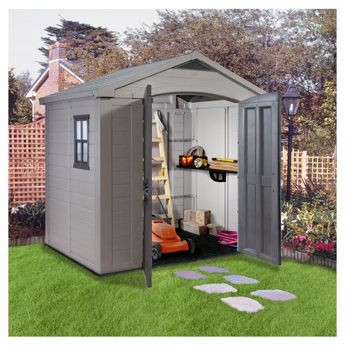 Keter Factor 8 Ft. W x 6 Ft. D Resin Storage Shed 