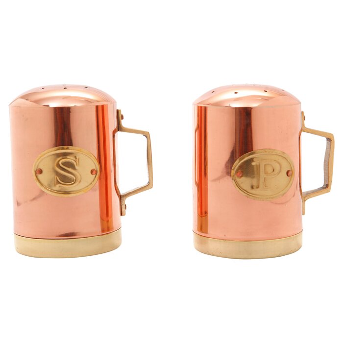 Old Dutch Copper Stovetop Salt & Pepper Shaker Set