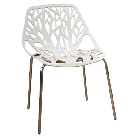 Wholesale Interiors Baxton Studio Birch Sapling Dining Chair in White ...