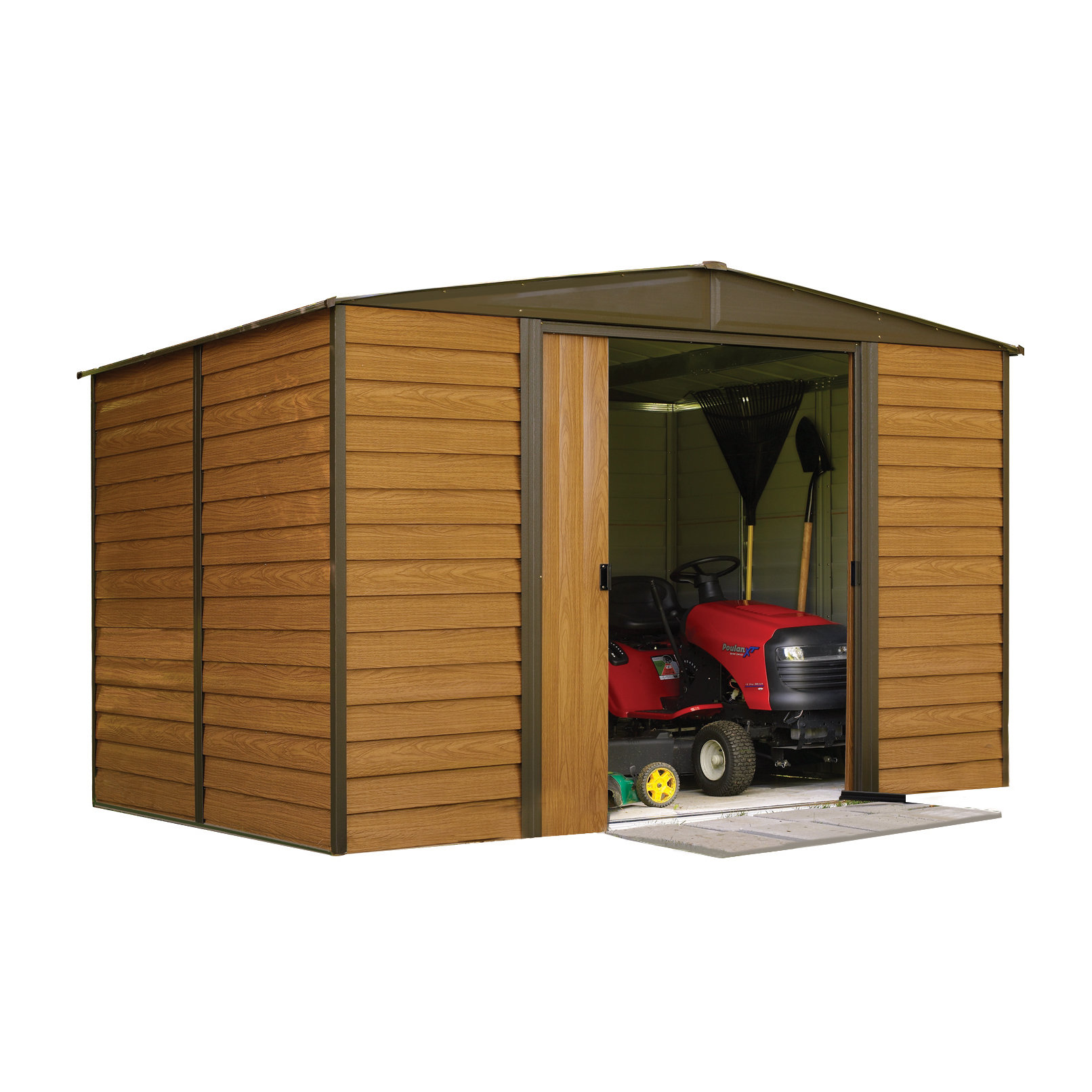 Arrow Dallas Euro 10 Ft. W x 8 Ft. D Steel Storage Shed & Reviews