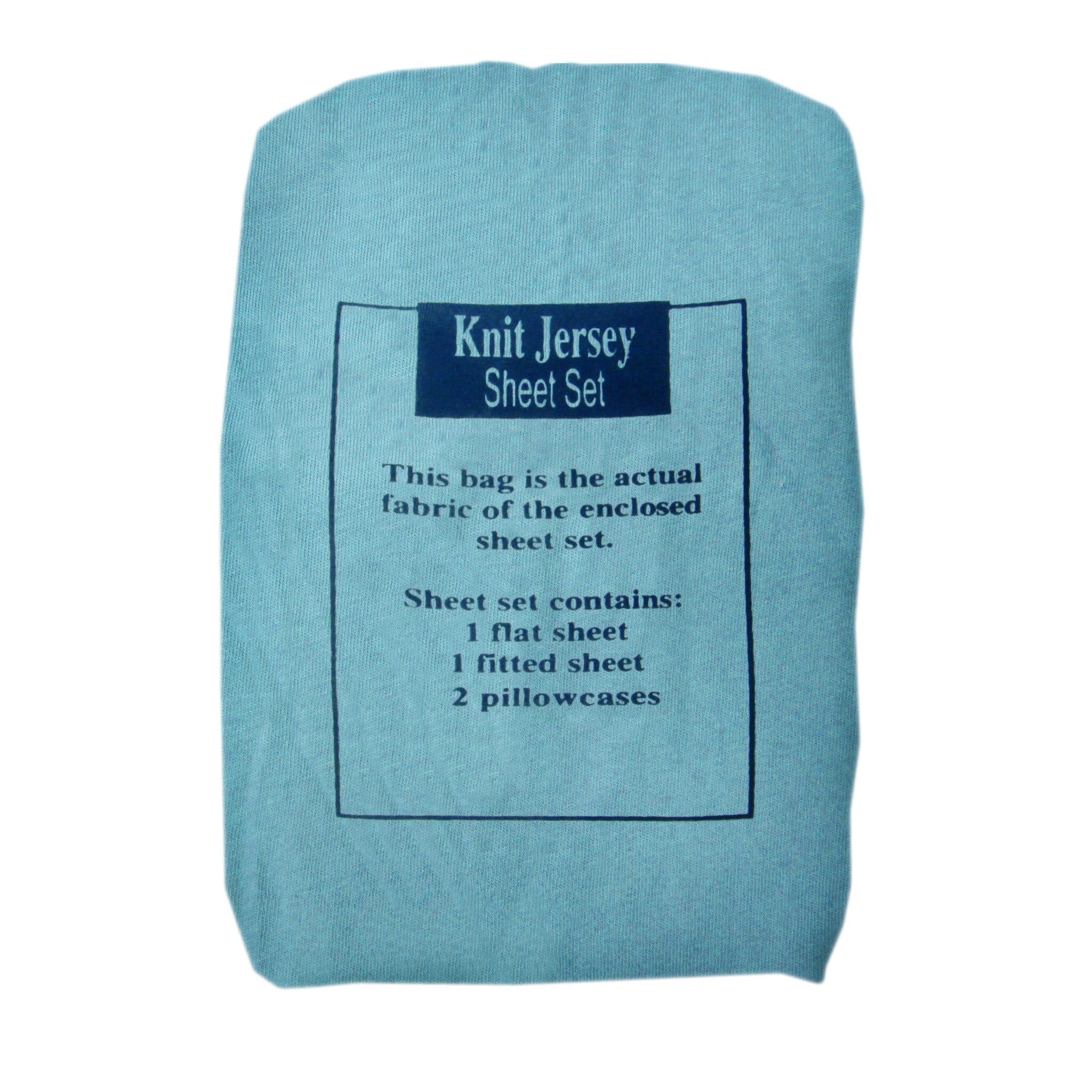 Textiles Plus Inc. Solid Jersey Knit Sheet Set & Reviews | Wayfair