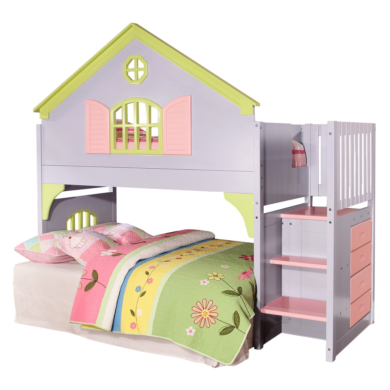 Donco Kids Donco Kids Doll House Twin Loft Bed &amp; Reviews 