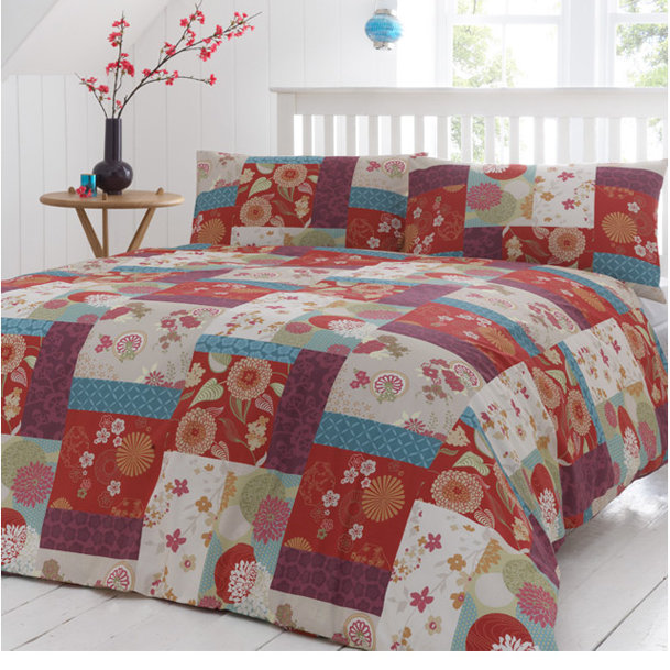 Dreams 'N' Drapes Oriental Patchwork Duvet Set & Reviews Wayfair UK