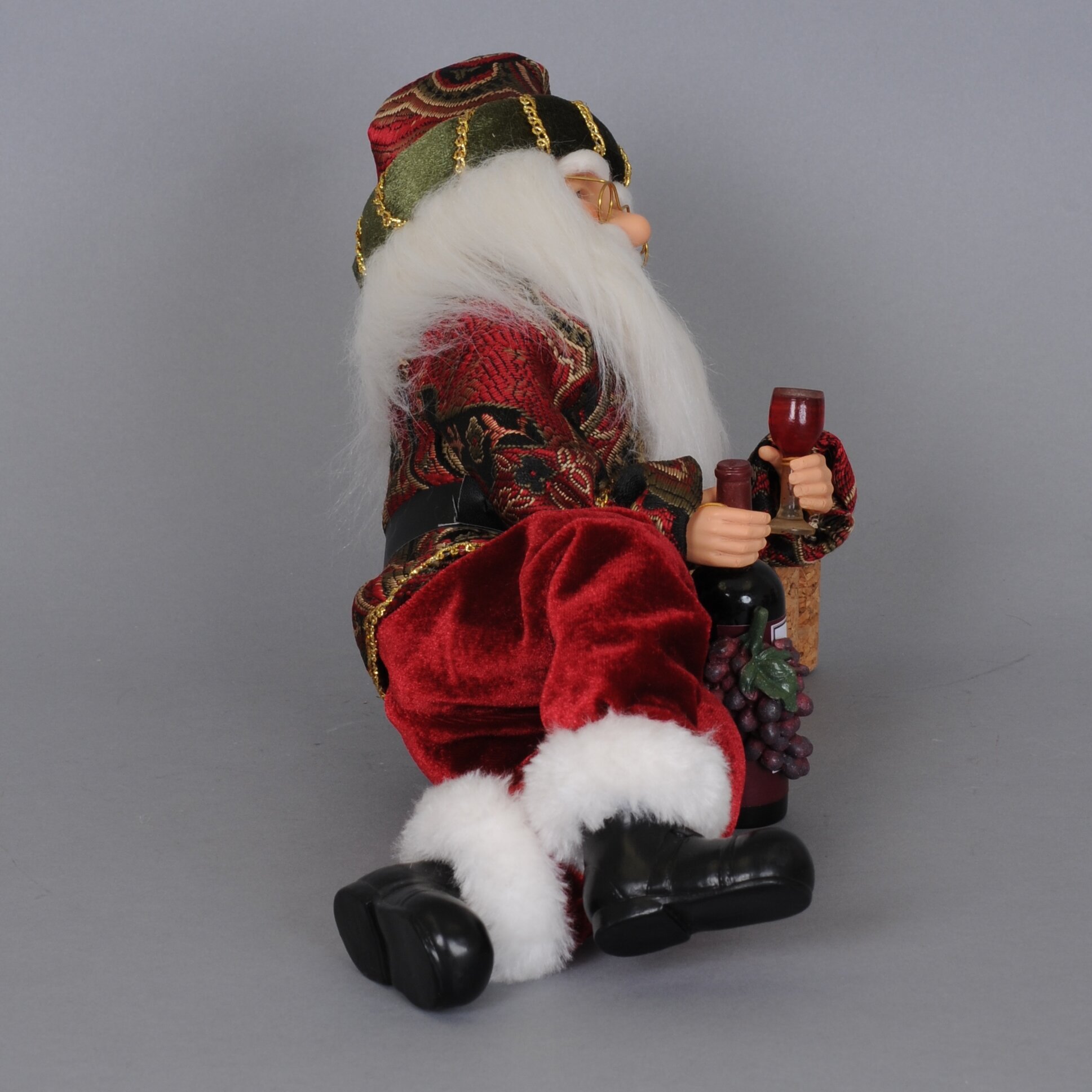 Karen Didion Christmas Wine Time Santa Figurine And Reviews Wayfair