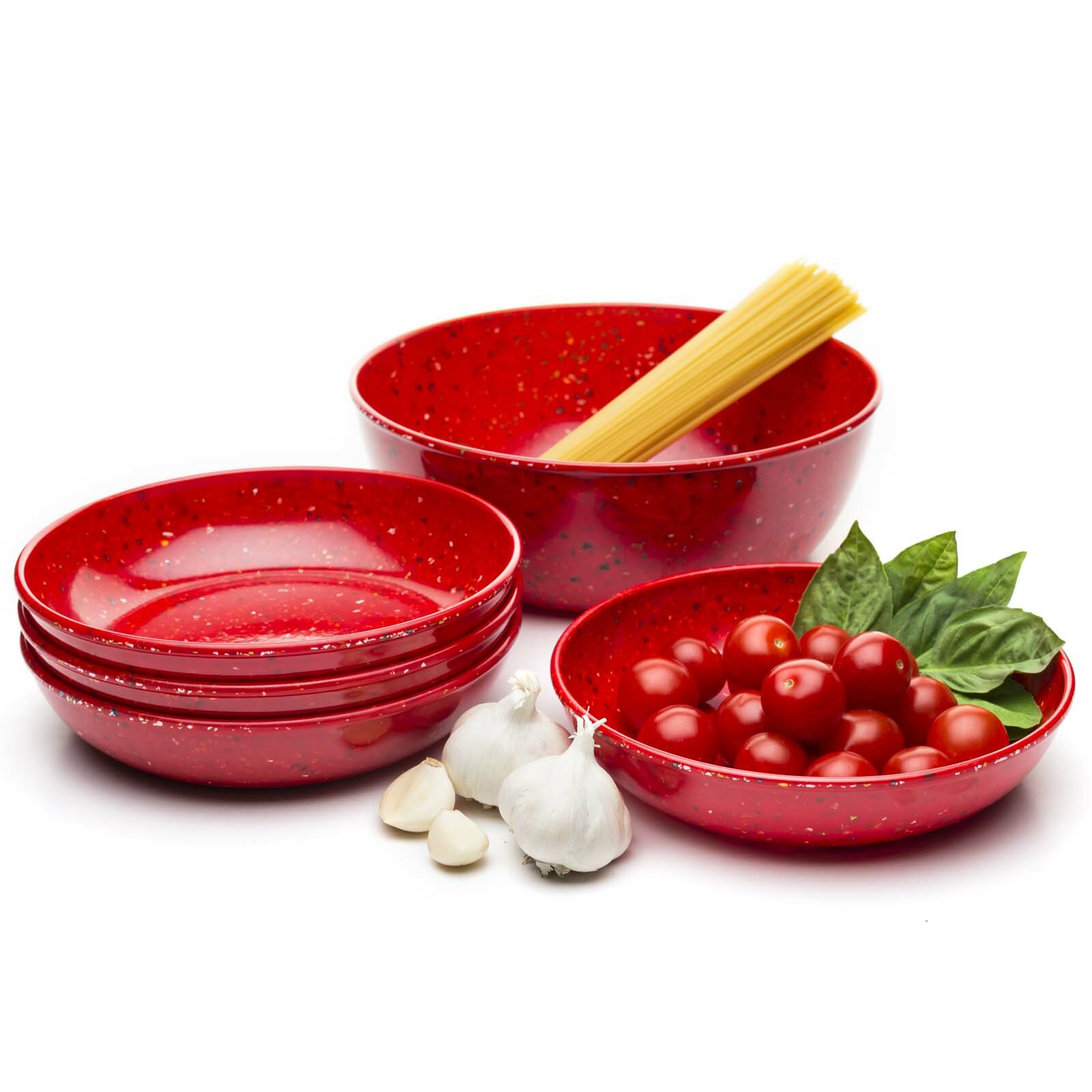 Zak! Confetti Melamine Serving Bowl 5-Piece-Set | Wayfair