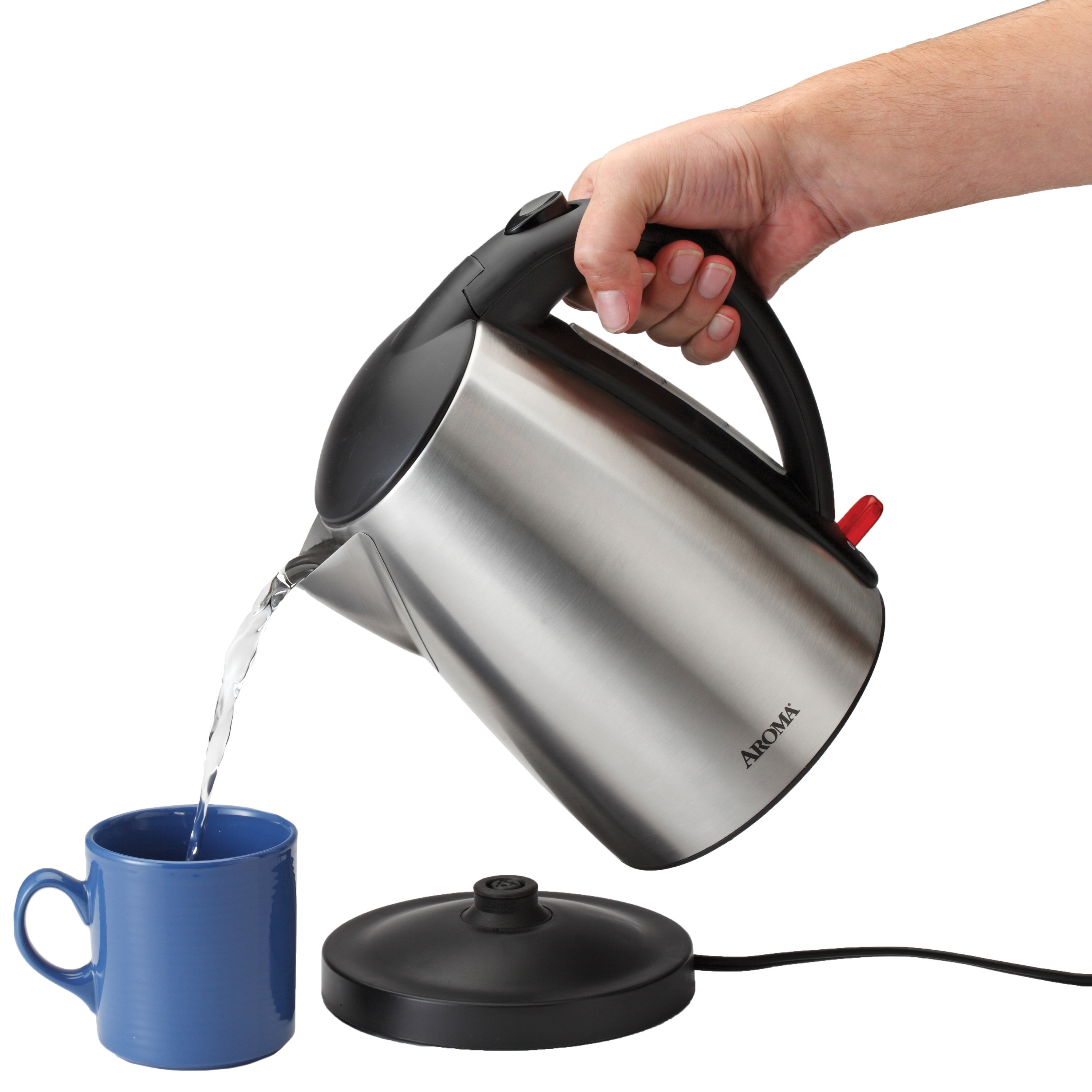 Aroma 1.7 Liter Stainless Steel Electric Tea Kettle & Reviews Wayfair