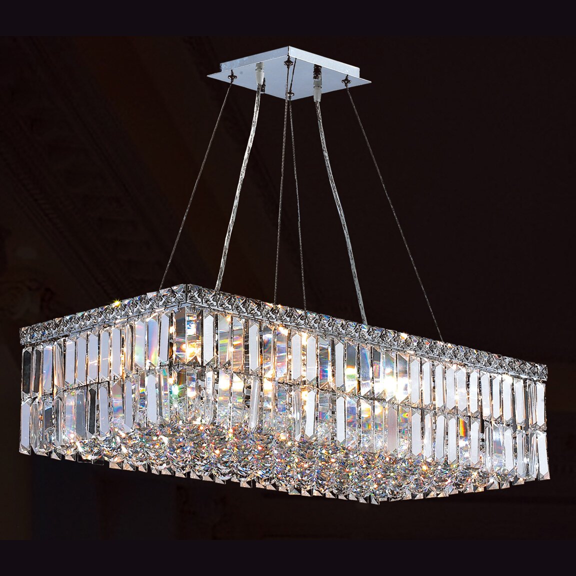 Worldwide Lighting Cascade 16 Light Crystal Chandelier 