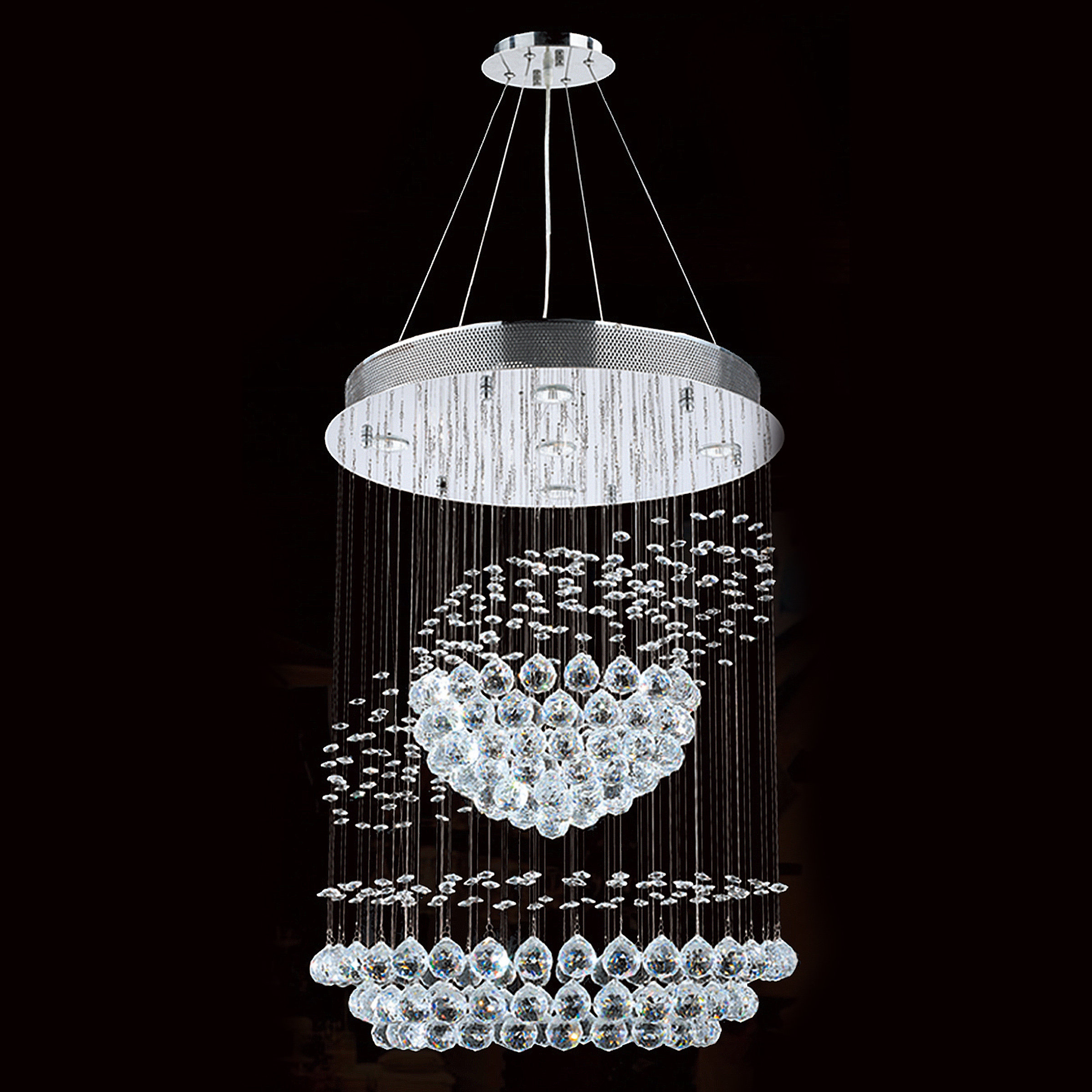 Worldwide Lighting Saturn 5 Light Crystal Chandelier & Reviews | Wayfair.ca