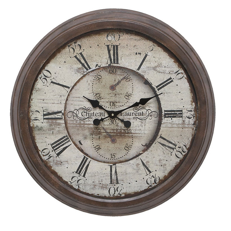 Woodland Imports Oversized 28" Boylston Wall Clock & Reviews Wayfair