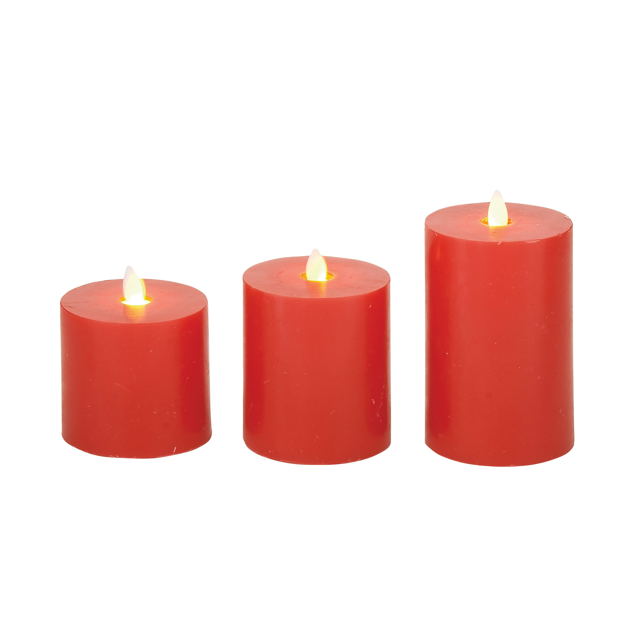 Woodland Imports 3 Piece Flameless Candle Set & Reviews Wayfair