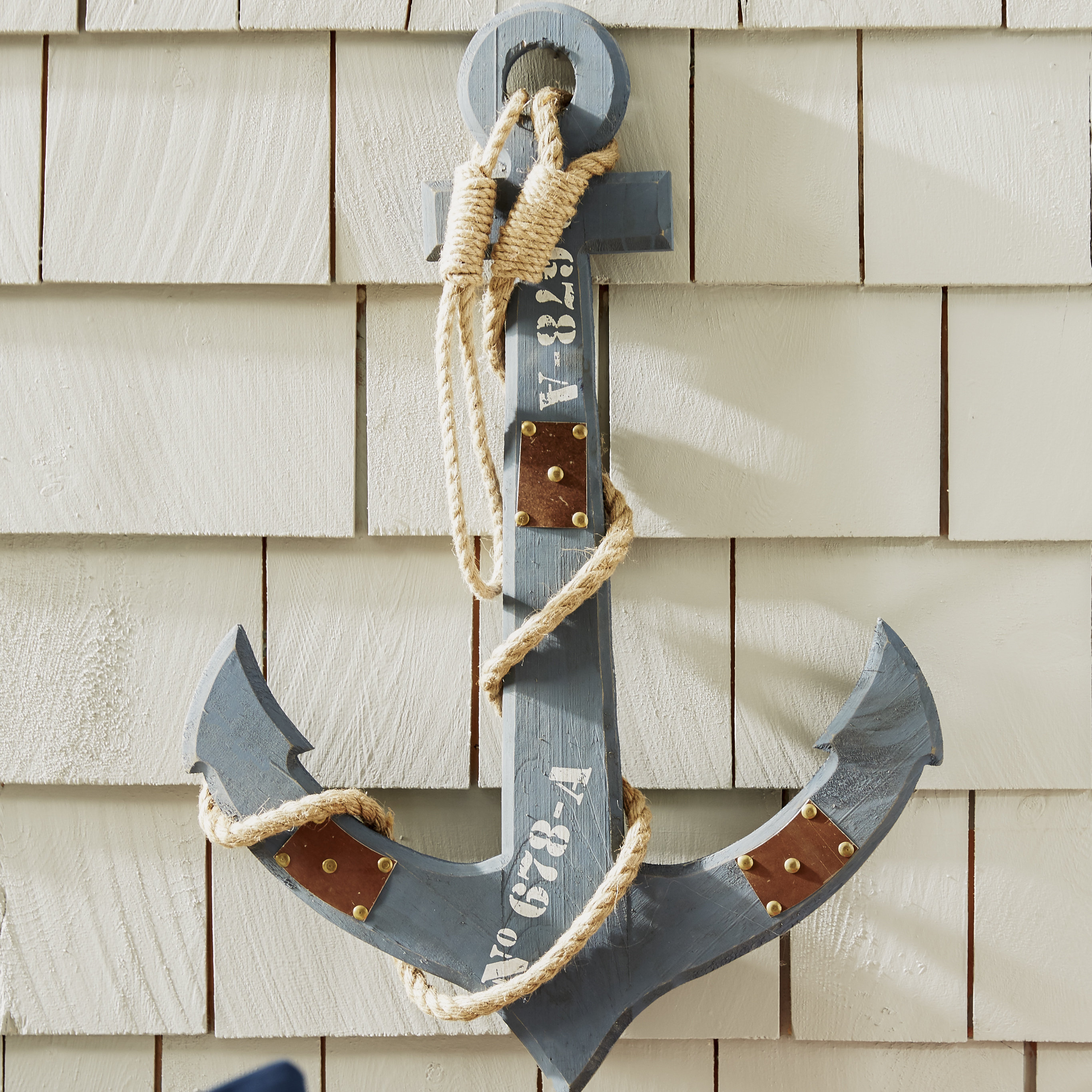 Woodland Imports Seaside Nautical Weighing Anchor Wall Décor & Reviews
