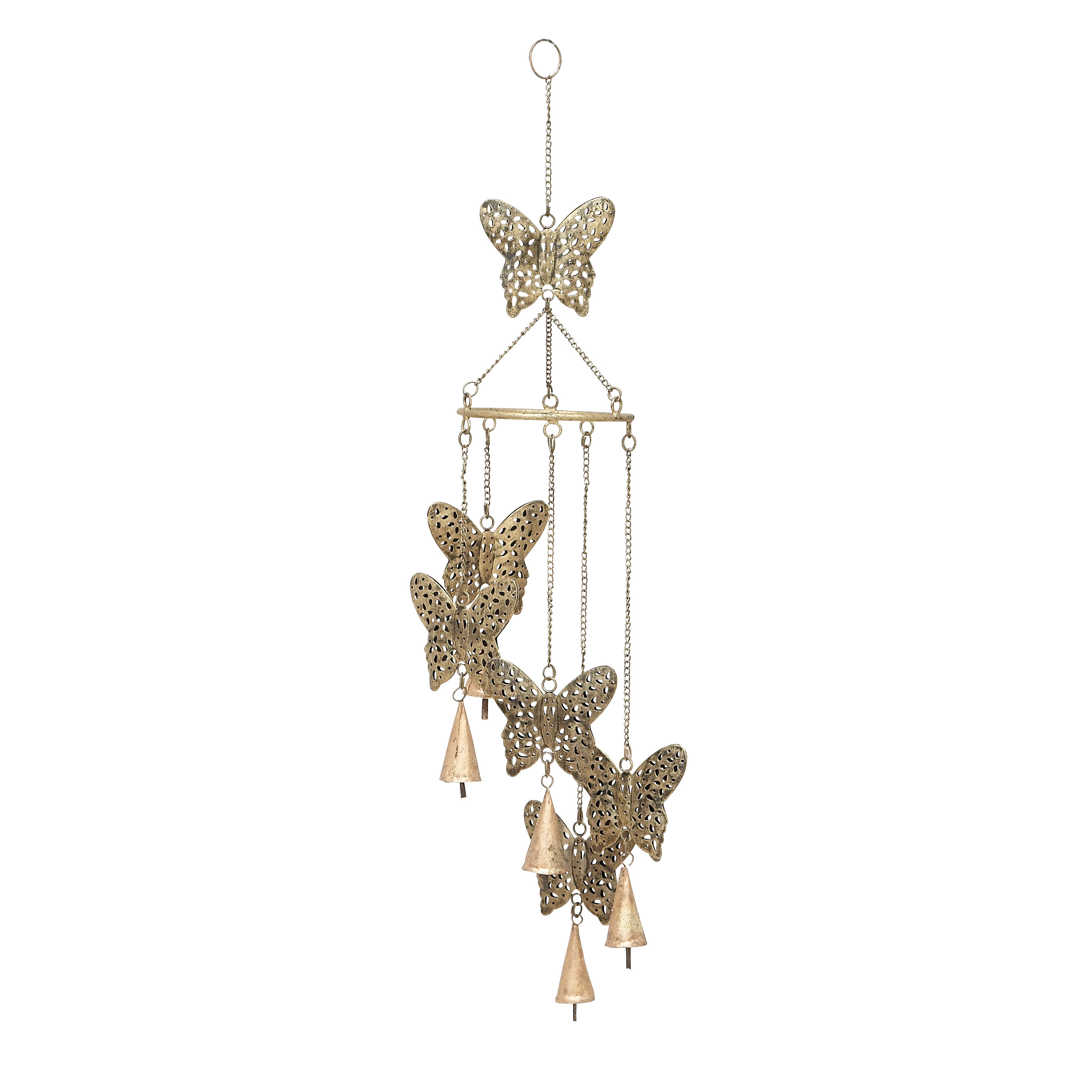 Woodland Imports Butterfly Wind Chime & Reviews Wayfair