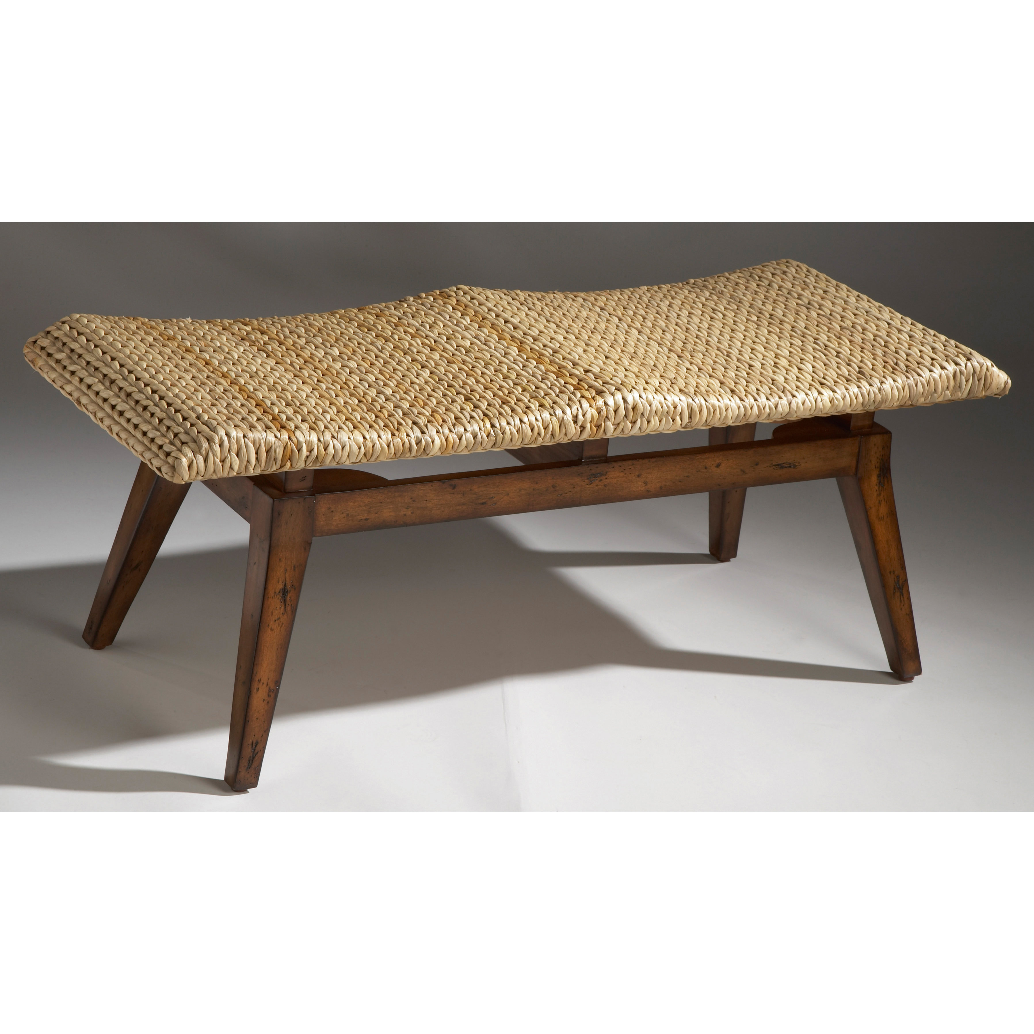 Butler Designer's Edge Woven Seagrass Bench & Reviews Wayfair