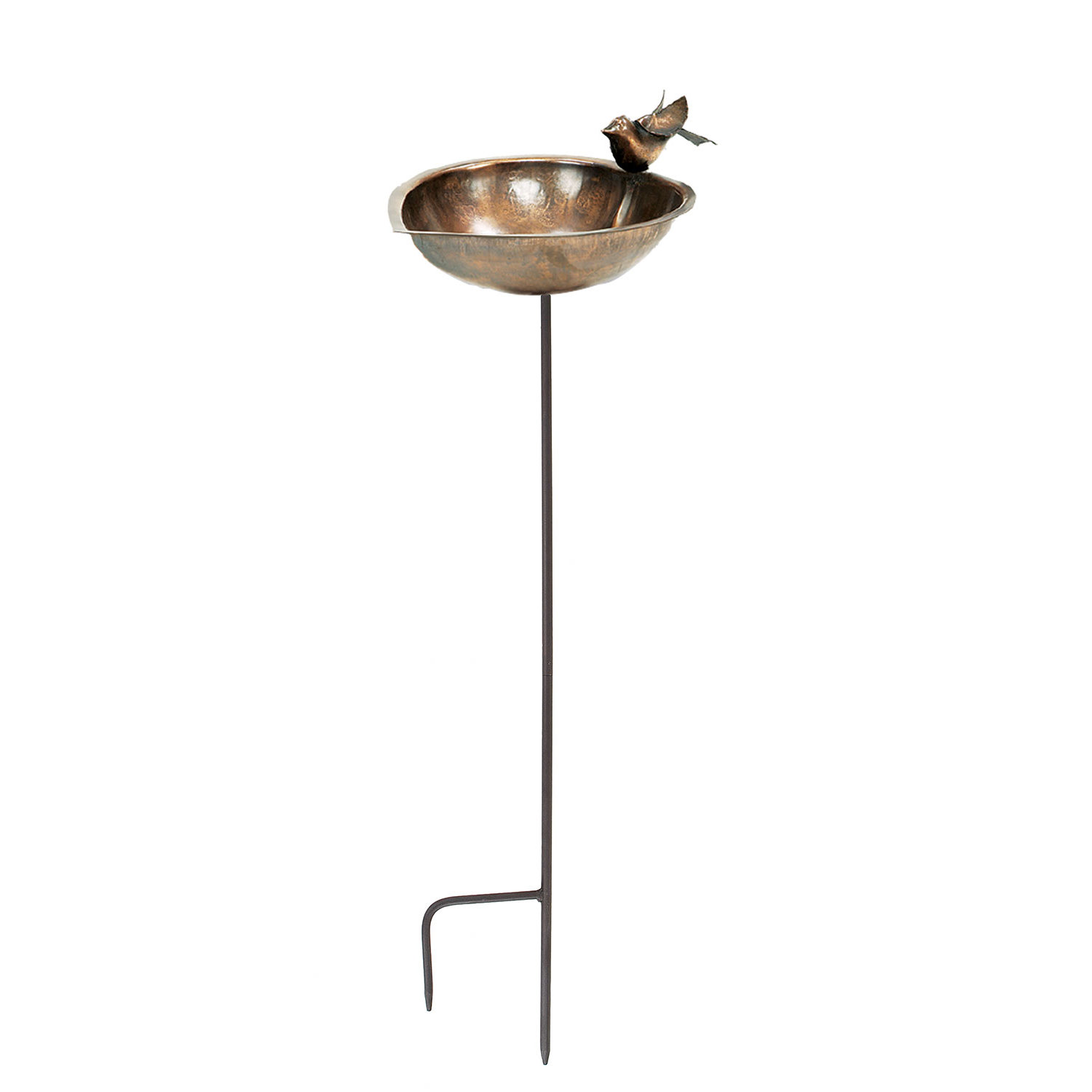 ACHLA Heart Shaped Bird Bath and Feeder in Gold & Reviews Wayfair