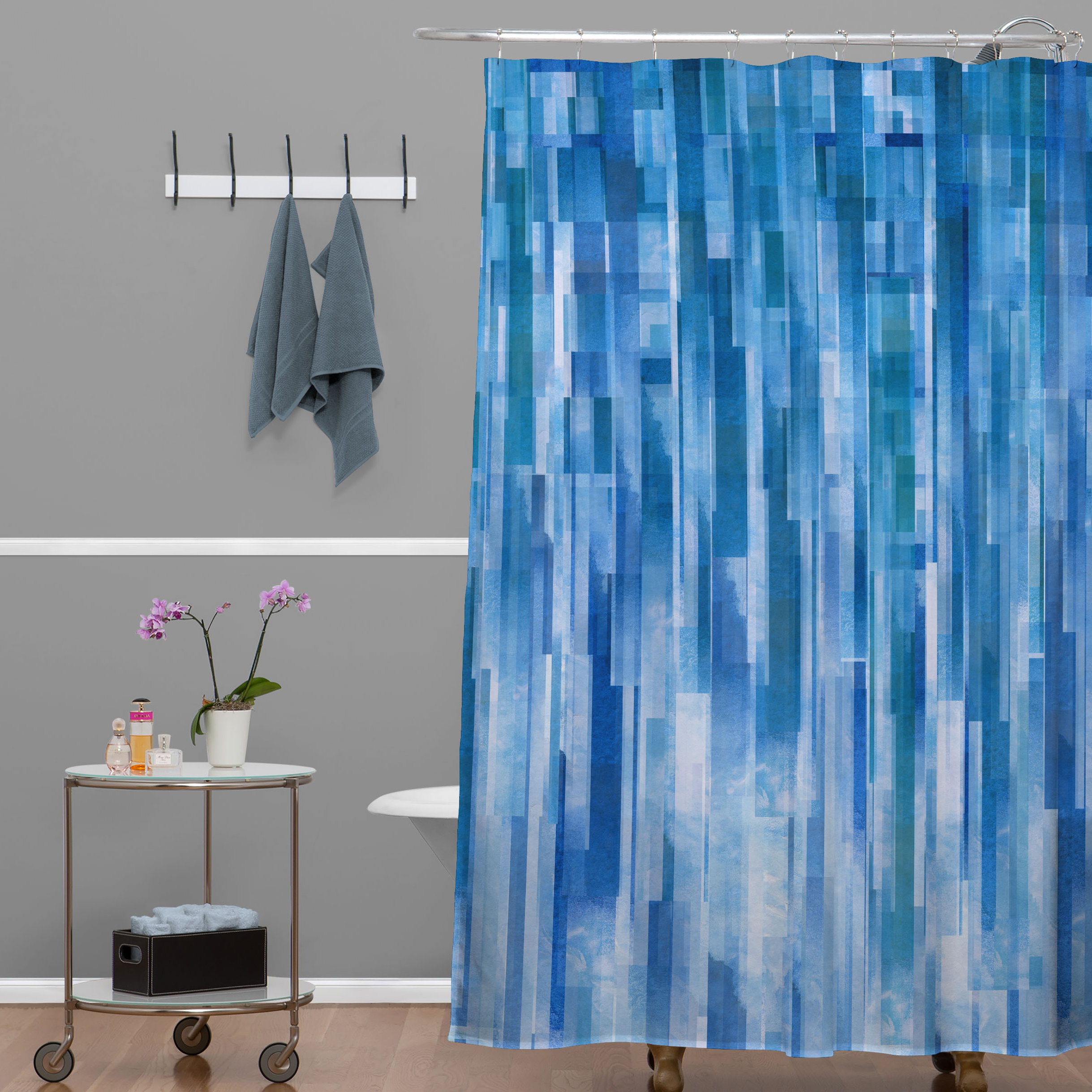 Beach Style Shower Curtains Sylve Net Beach Themed Fabric Shower Curtains Sylve