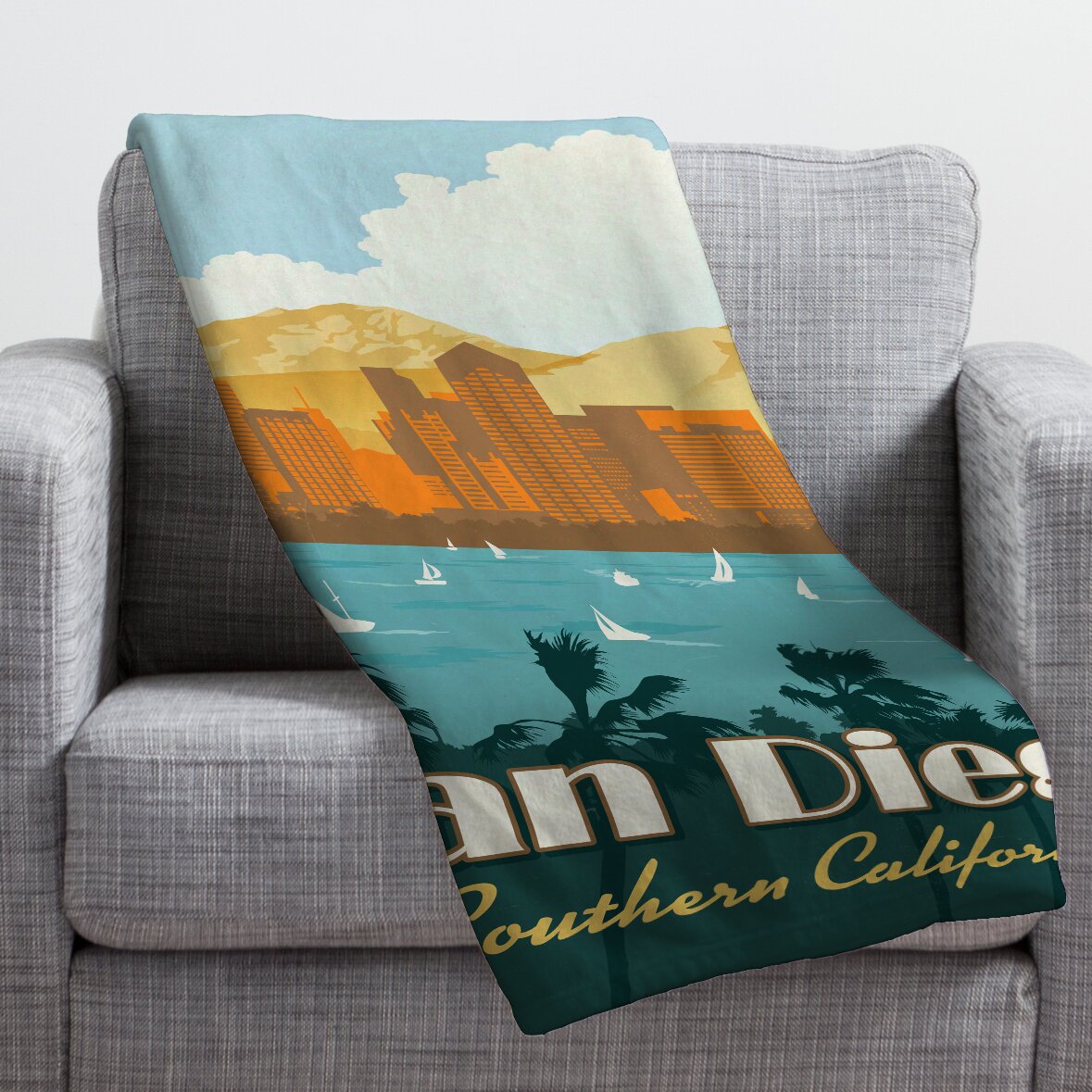 DENY Designs Anderson Design Group San Diego Throw Blanket | Wayfair