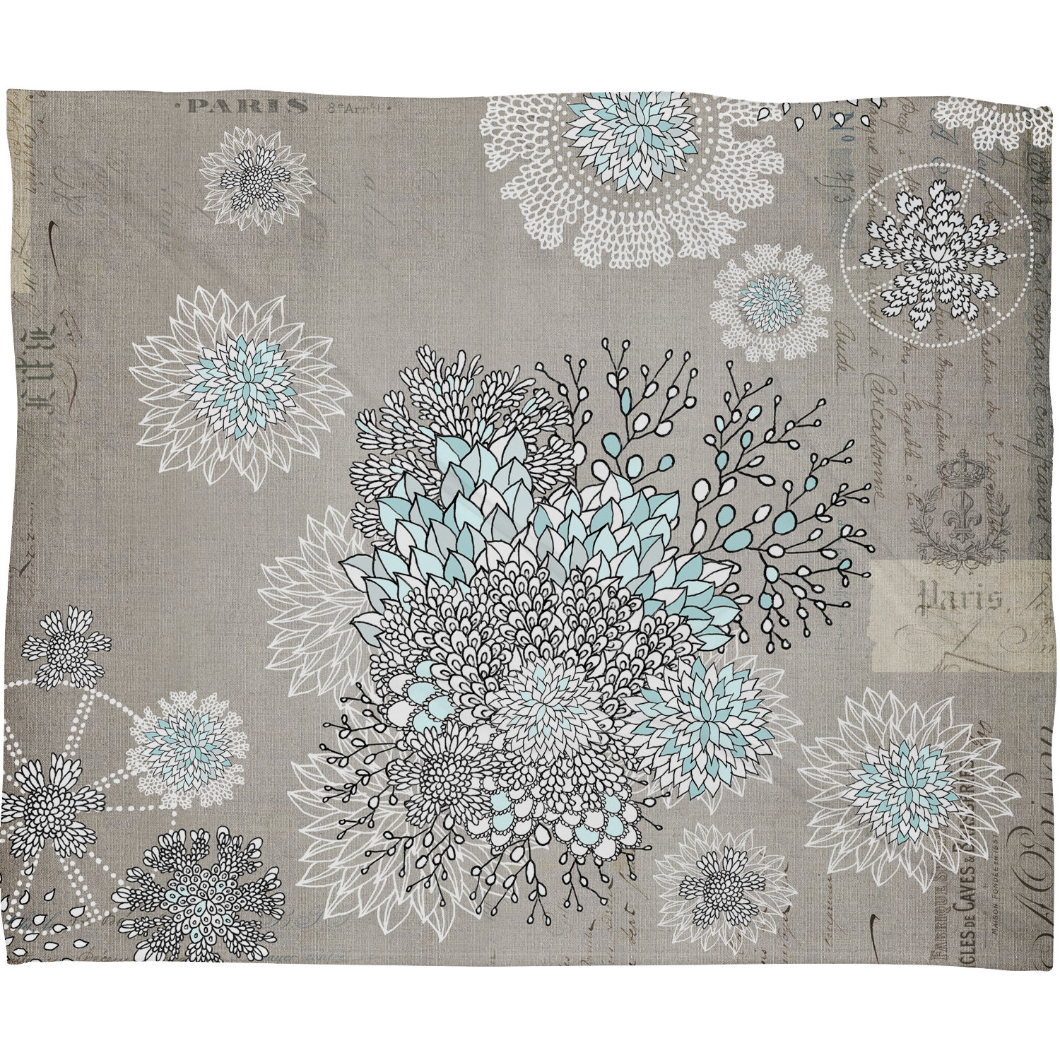 DENY Designs Iveta Abolina French Blue Throw Blanket & Reviews Wayfair