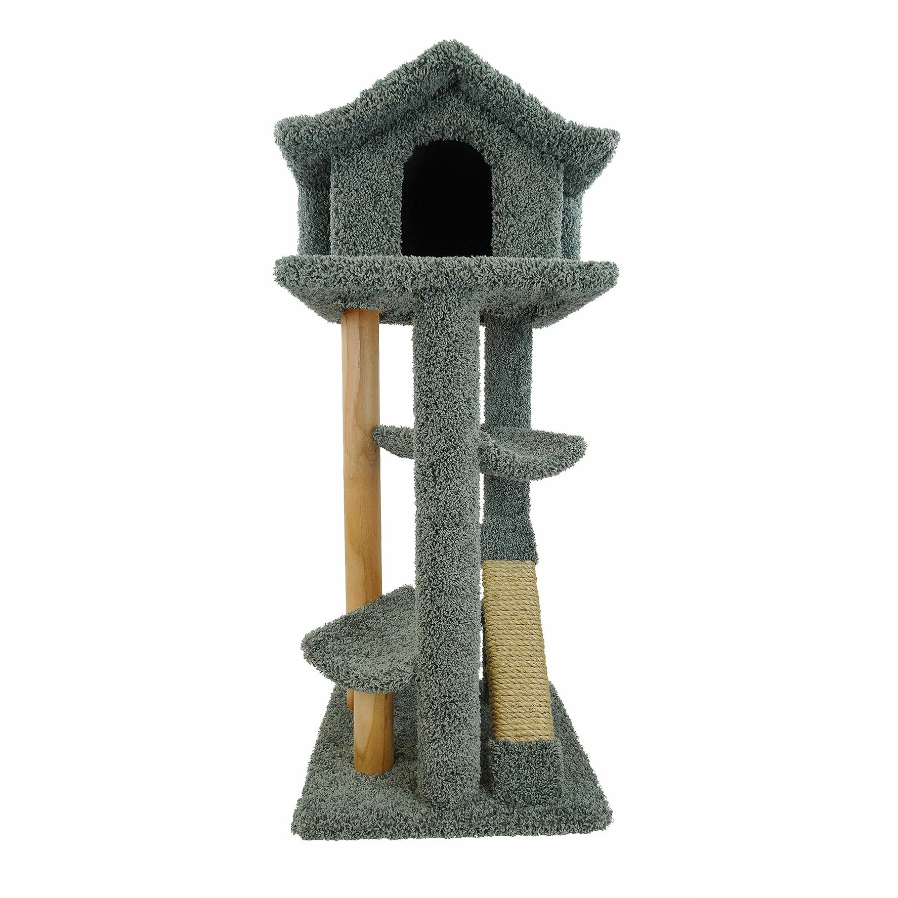 New Cat Condos 46 Premier Large Cat Pagoda Tree & Reviews | Wayfair