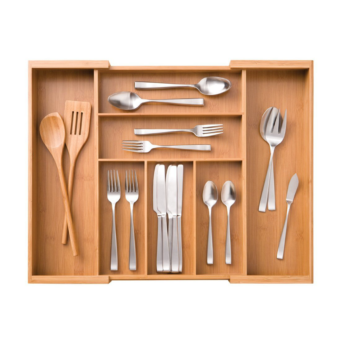 Seville Classics Expandable Bamboo Drawer Organizer Tray & Reviews