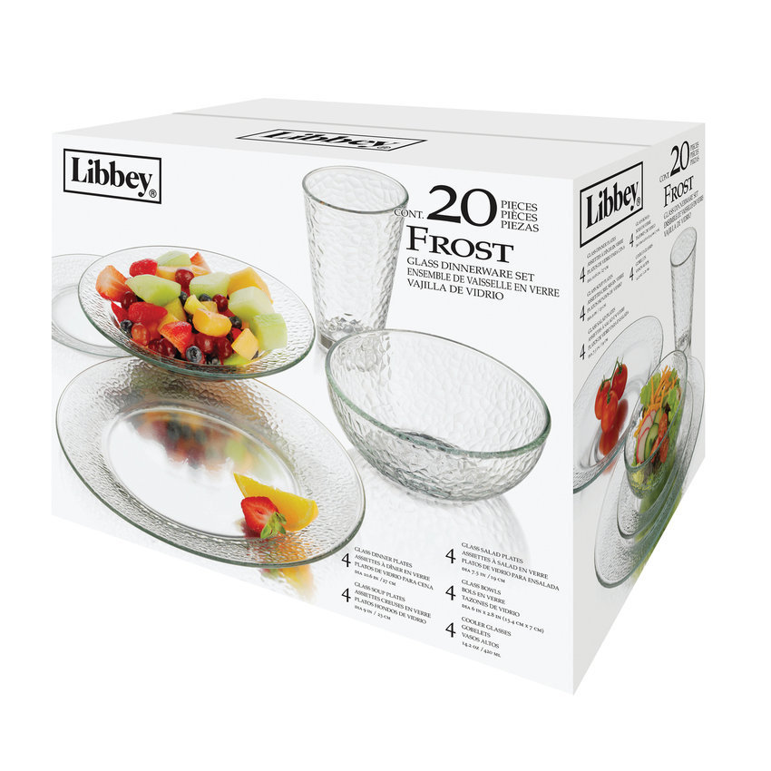 Libbey Frost 20 Piece Dinnerware Set & Reviews Wayfair