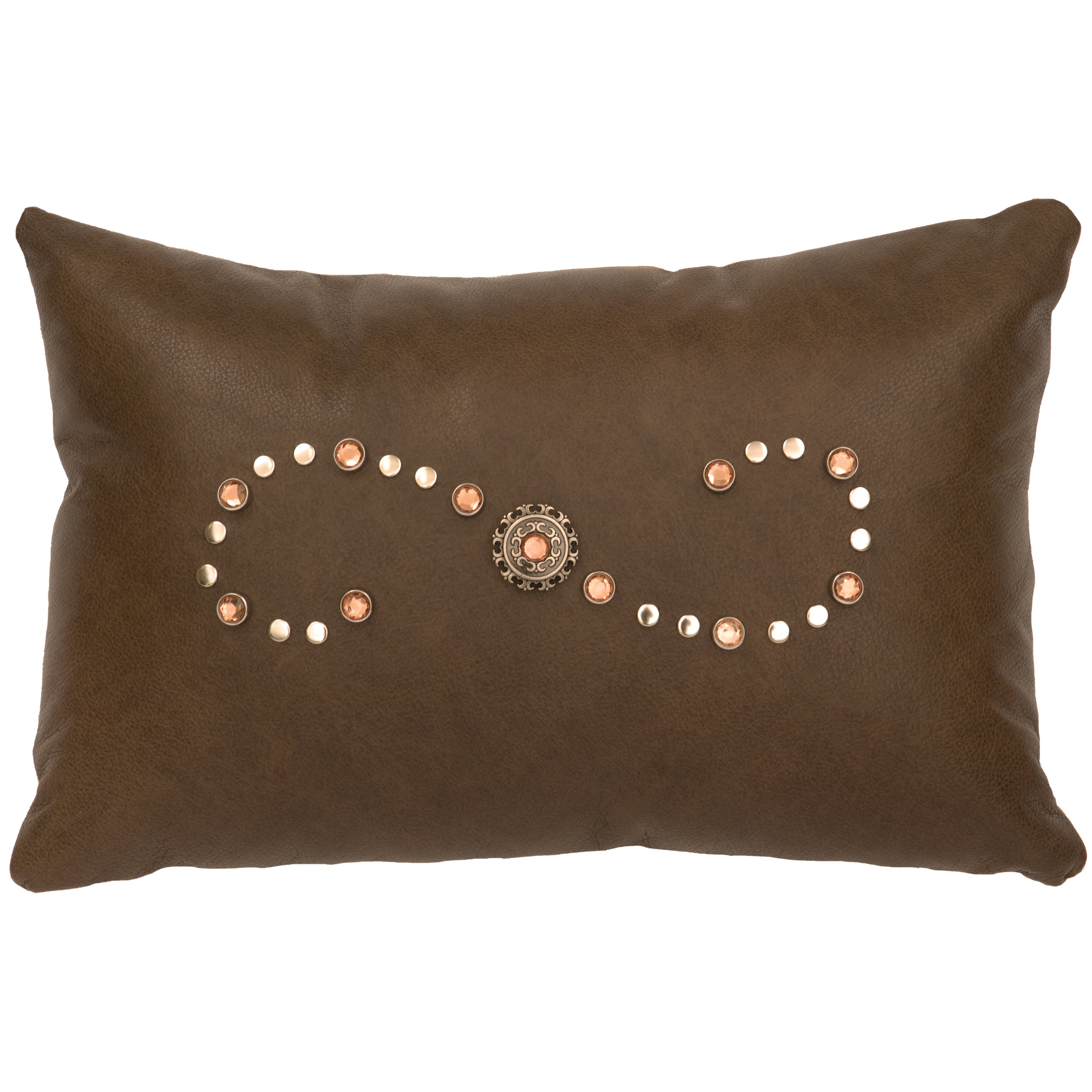 leather lumbar pillow