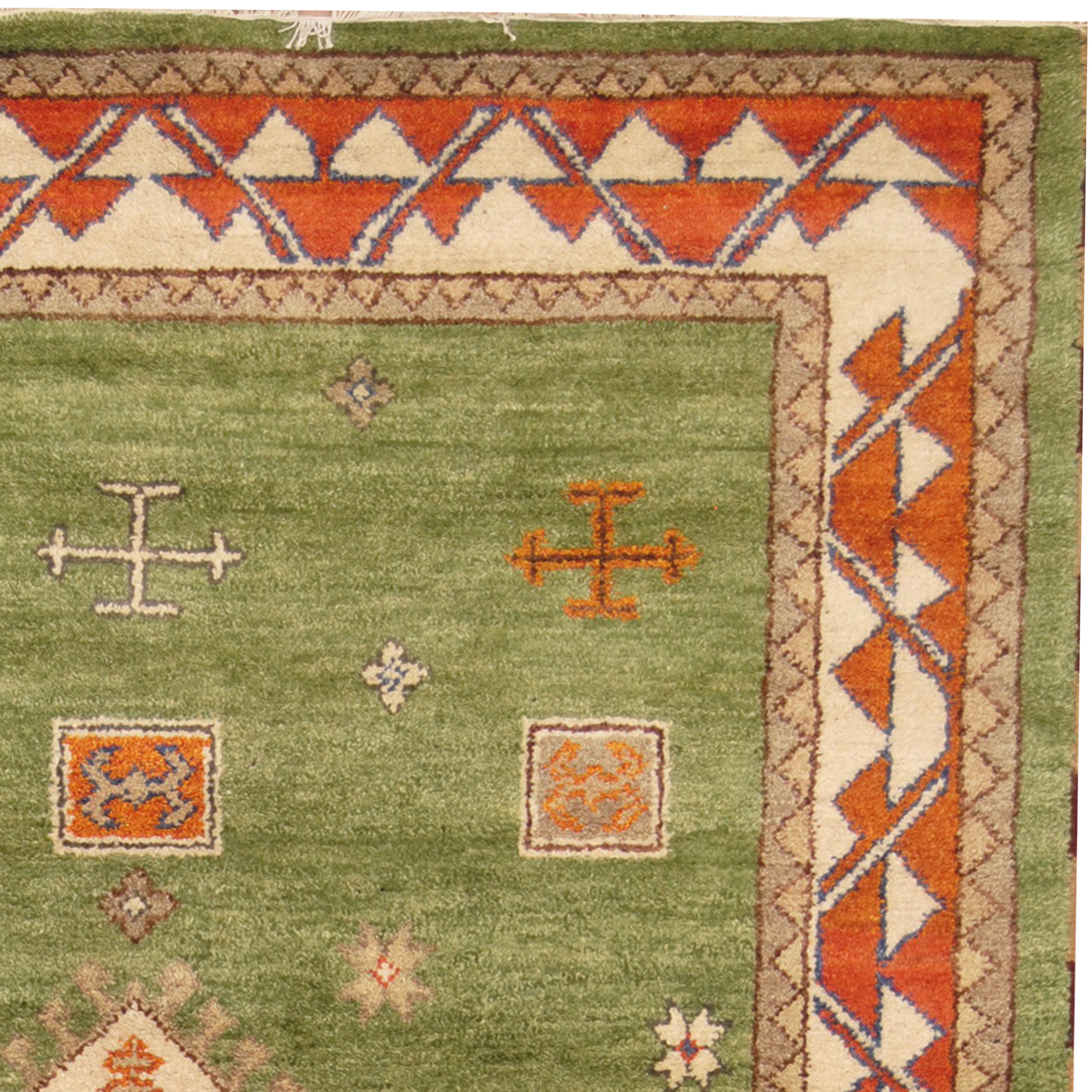 Herat Oriental Kazak HandKnotted Green/Rust Area Rug Wayfair.ca