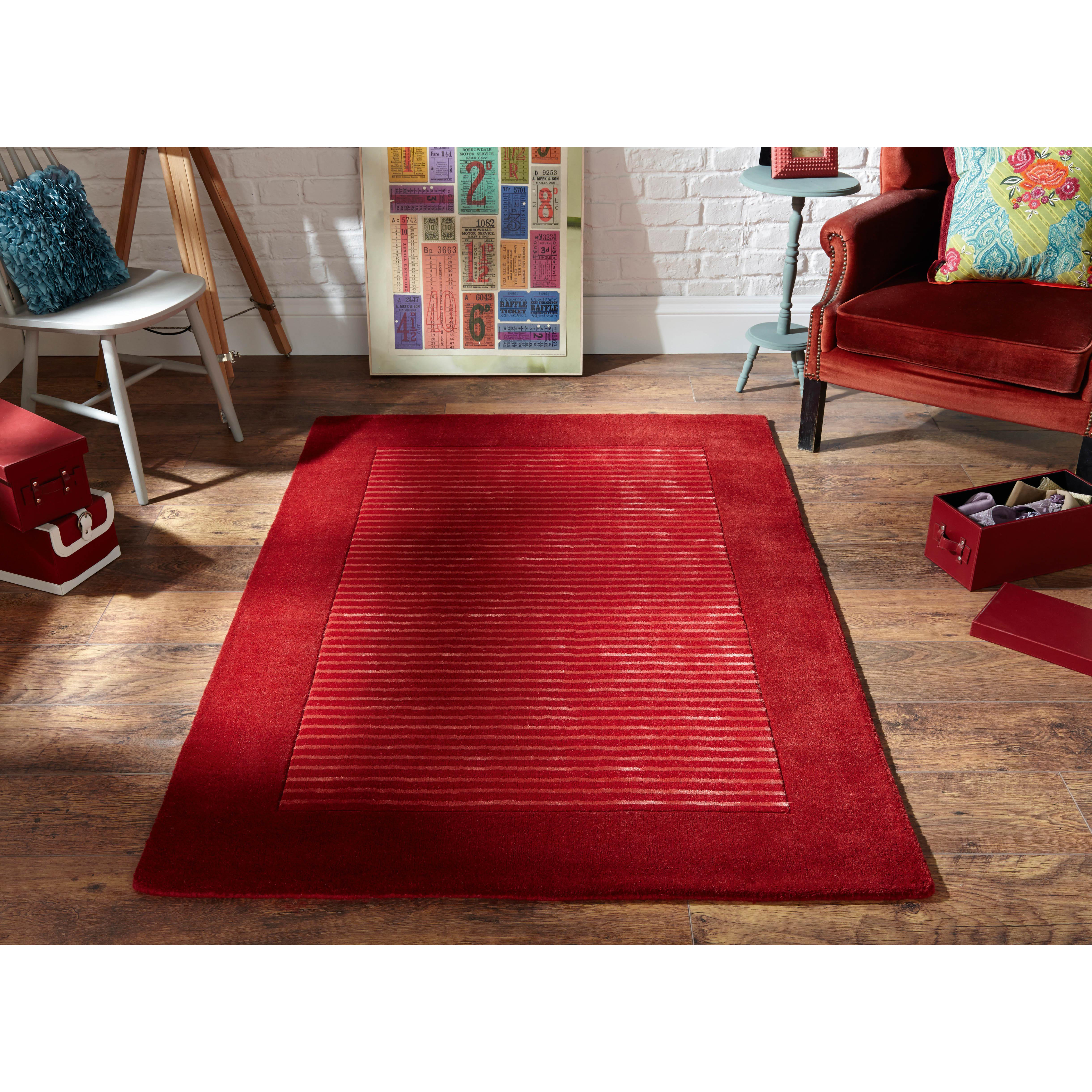 Brook Lane Rugs Henley HandWoven Red Area Rug & Reviews Wayfair UK