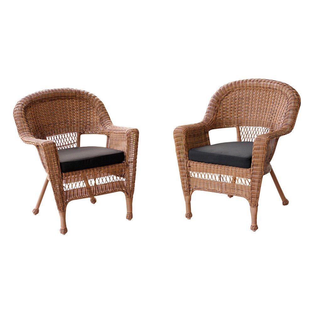 Jeco Inc. Wicker Chair with Cushion & Reviews | Wayfair