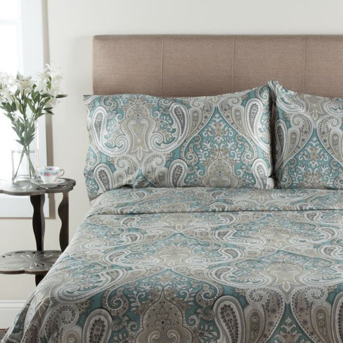 Elite Home Products (Bedding) T300 Thread Count 100 Cotton Sheet Set & Reviews Wayfair