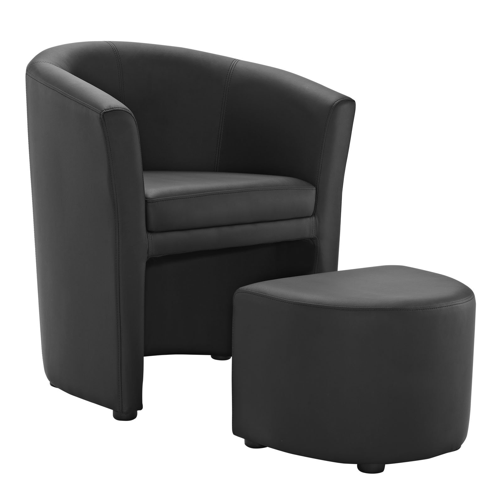 Modway Divulge Barrel Chair and Ottoman Set & Reviews Wayfair