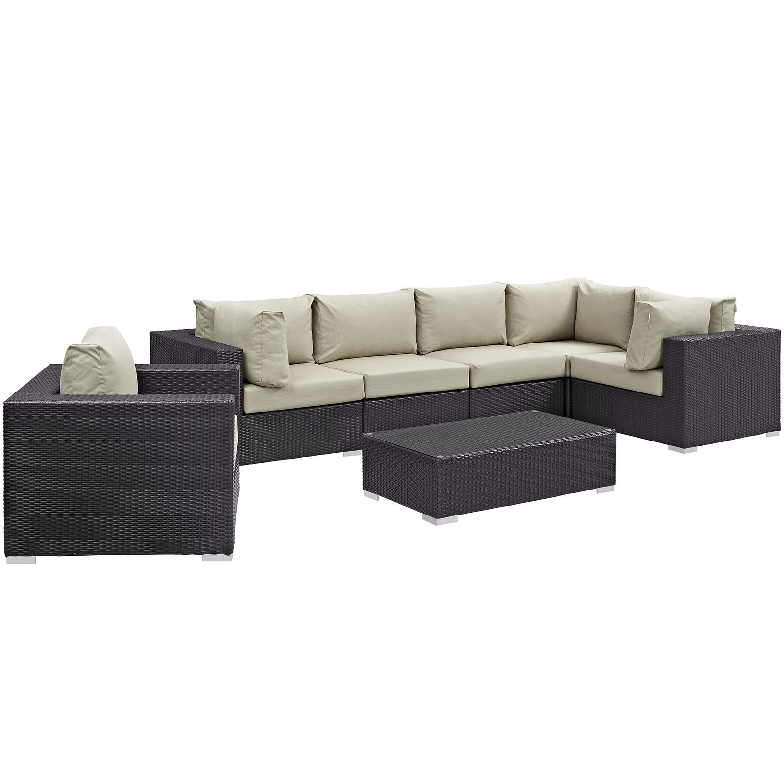 Modway Convene Outdoor 7 Piece Patio Seating Group with Cushions Wayfair