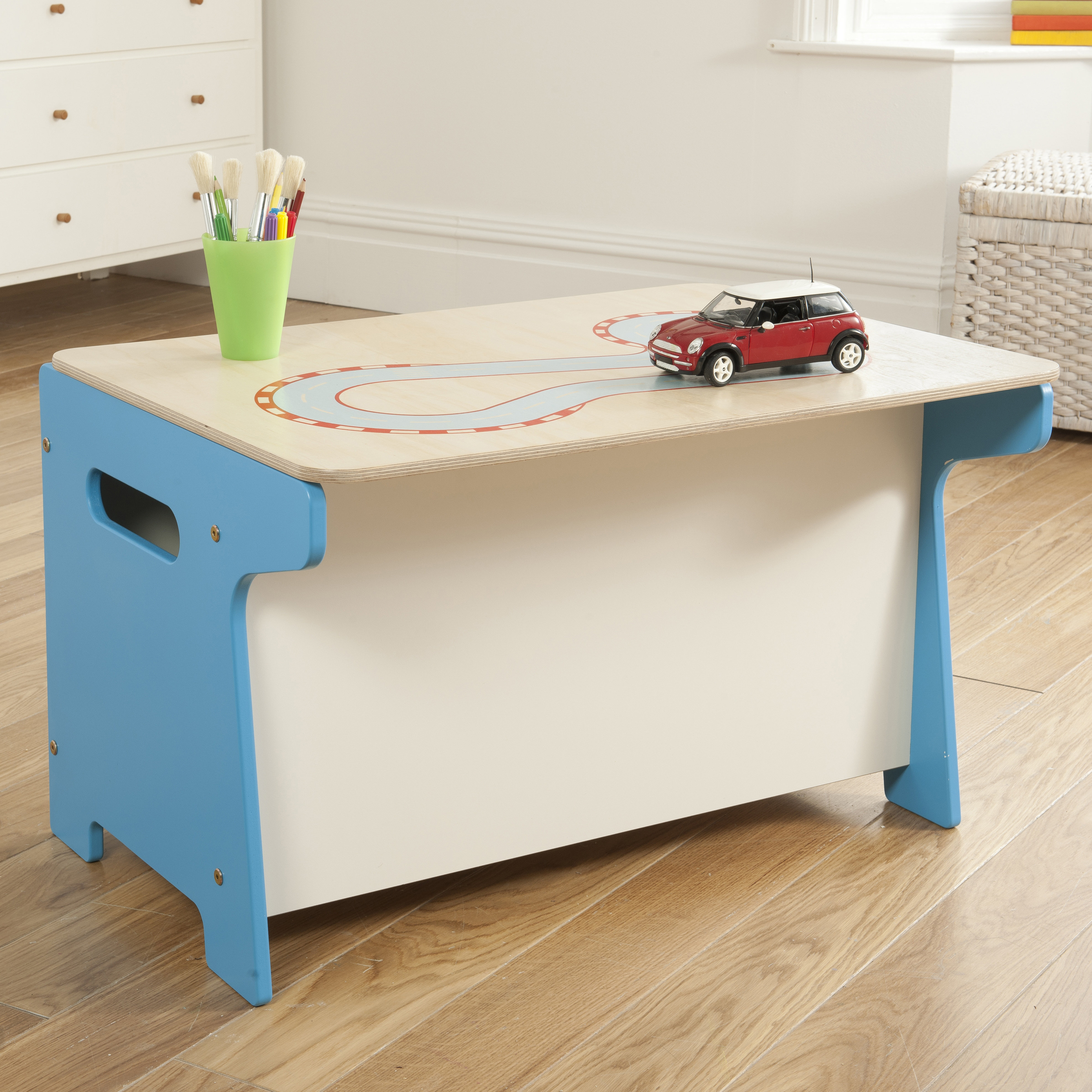 Millhouse Race Track Toy Box / Desk & Reviews Wayfair UK