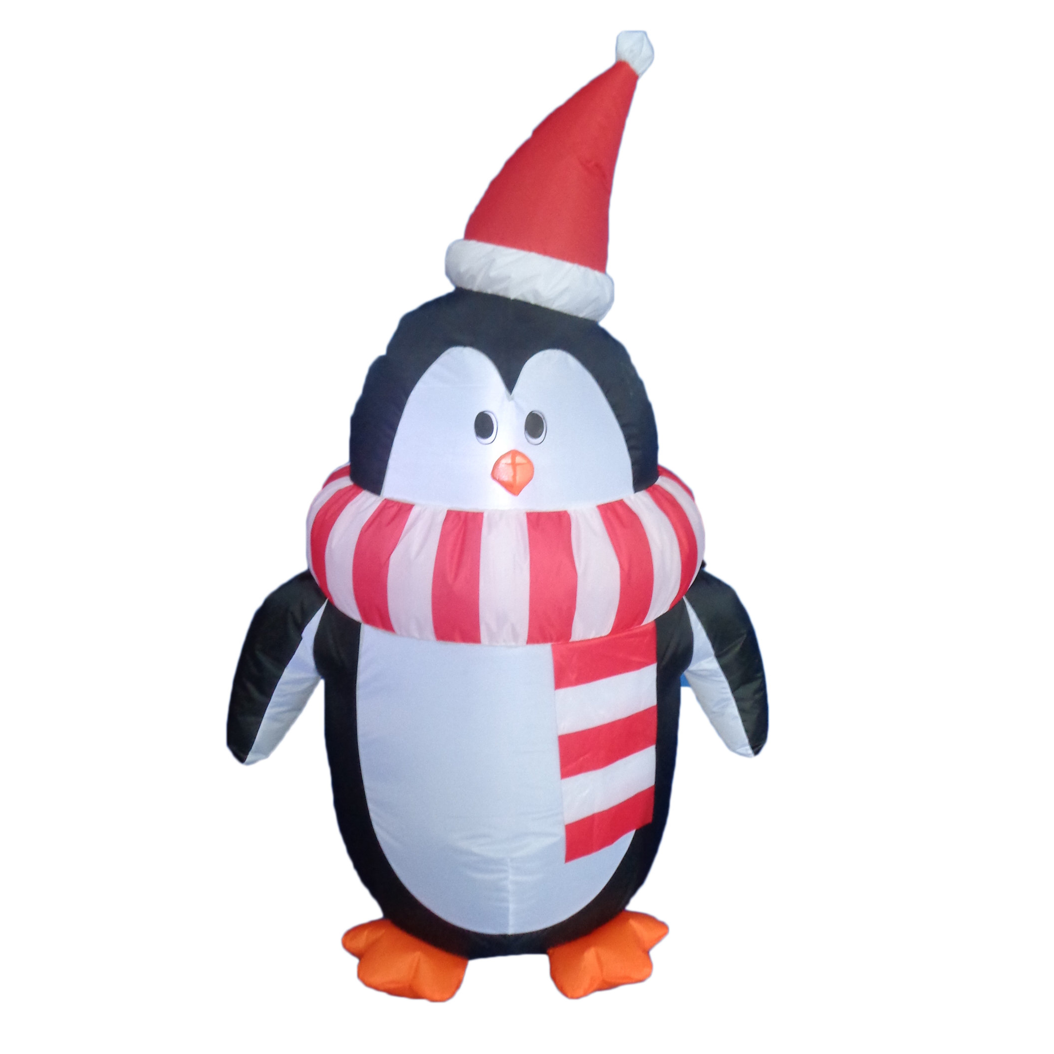 BZB Goods Christmas Inflatable Penguin with Christmas Hat and Scarf