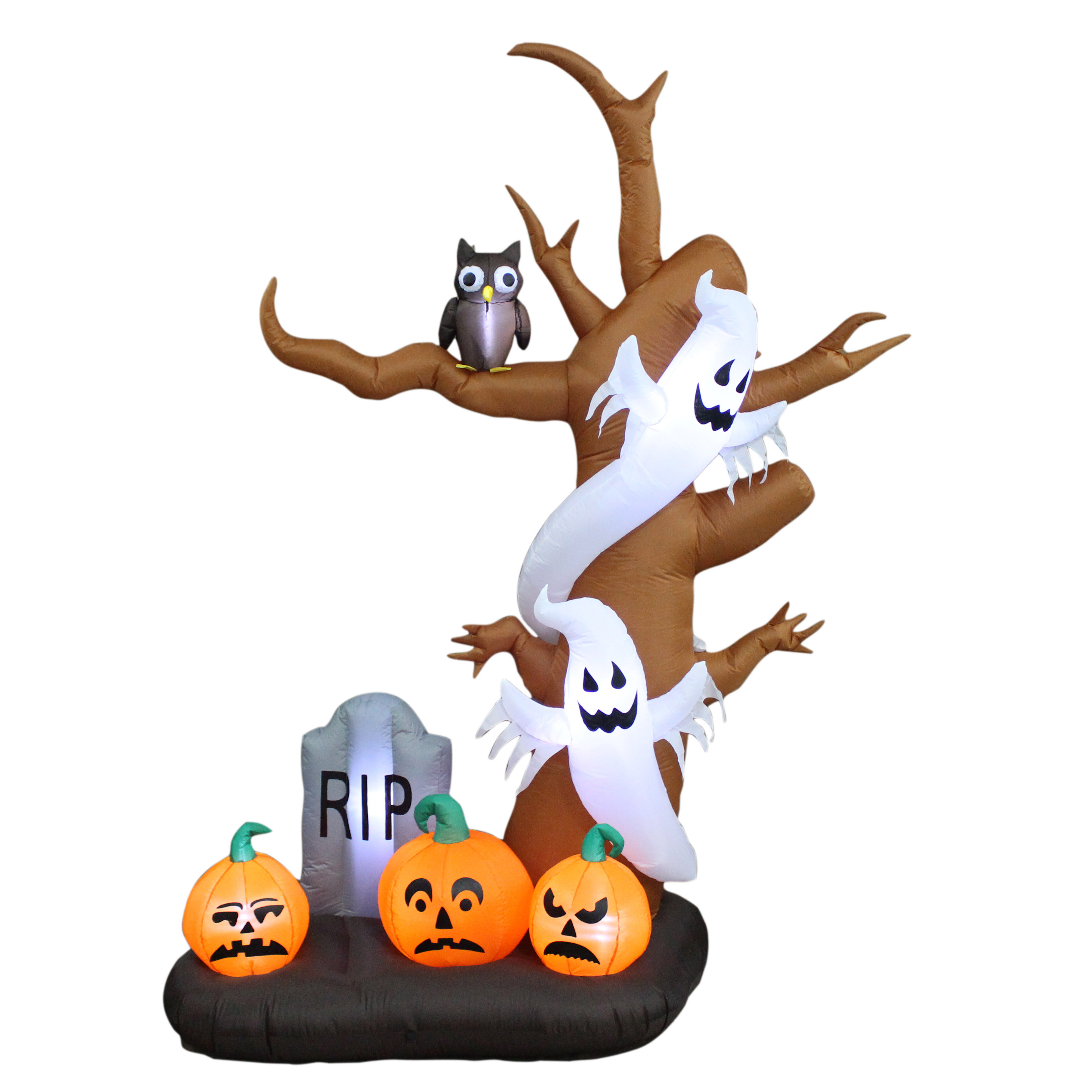 BZB Goods Halloween Inflatable Tree, Ghost, Pumpkin and