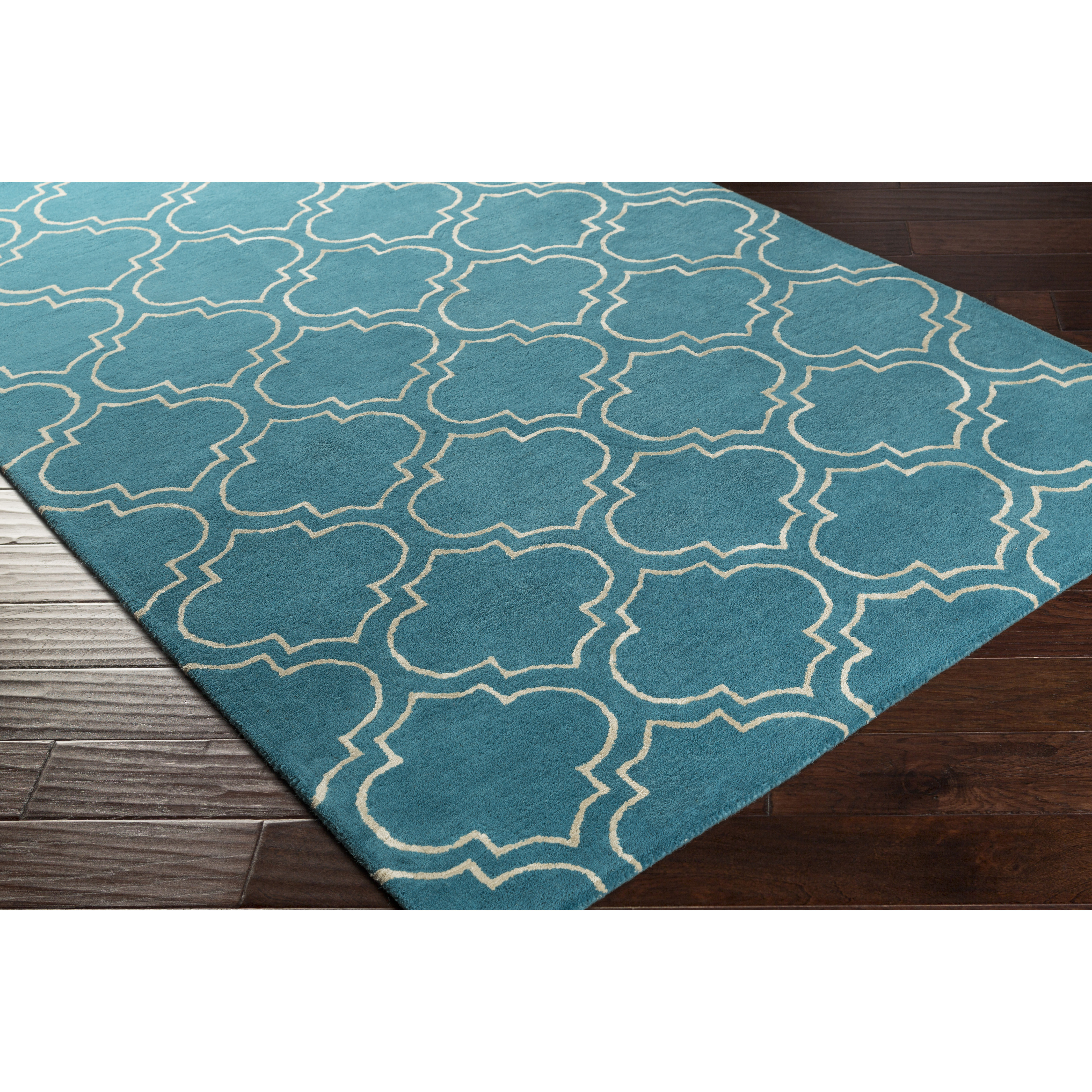 Artistic Weavers Signature Emily HandTufted Teal Area Rug Wayfair