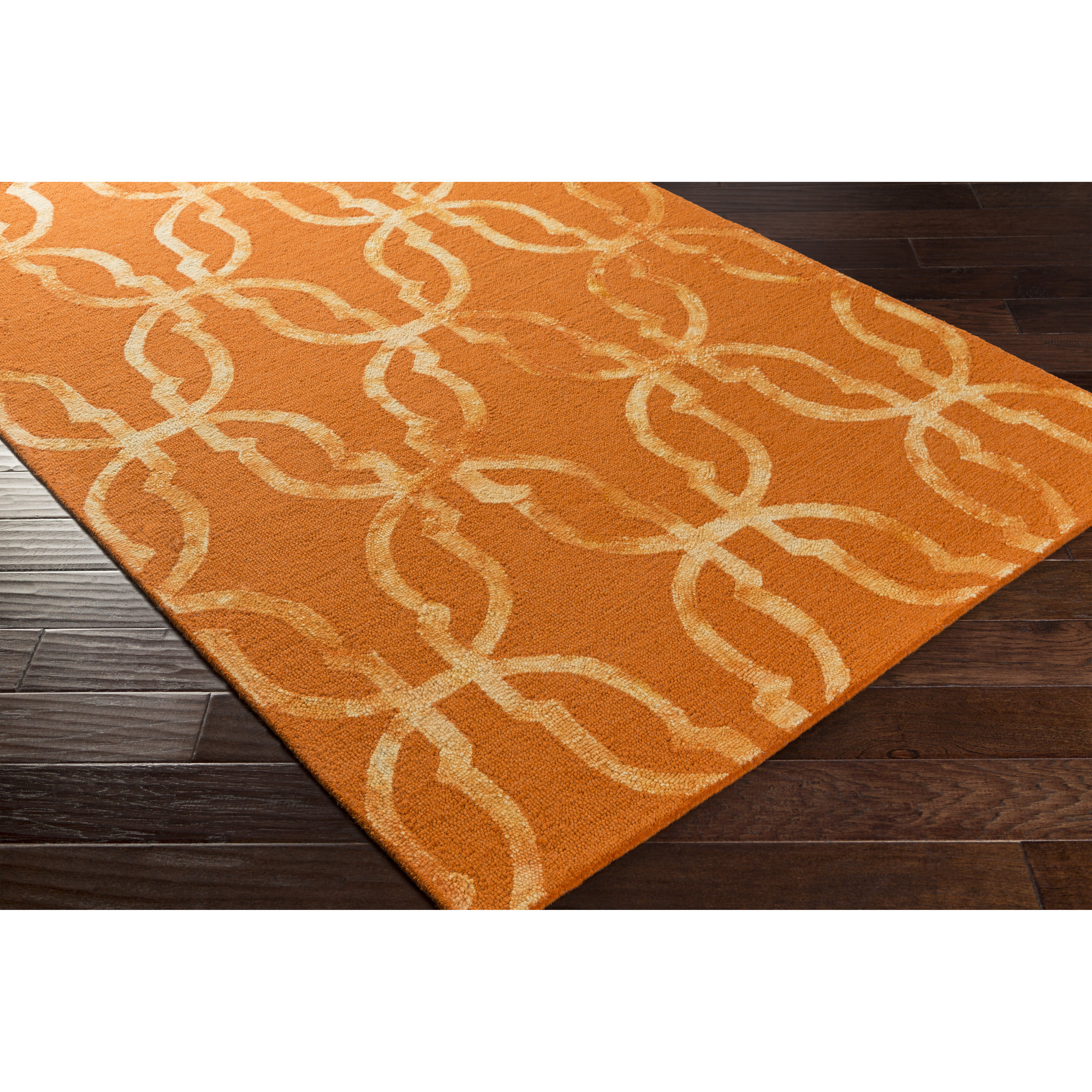 Artistic Weavers Organic Julia HandTufted Orange/Gold Area Rug Wayfair