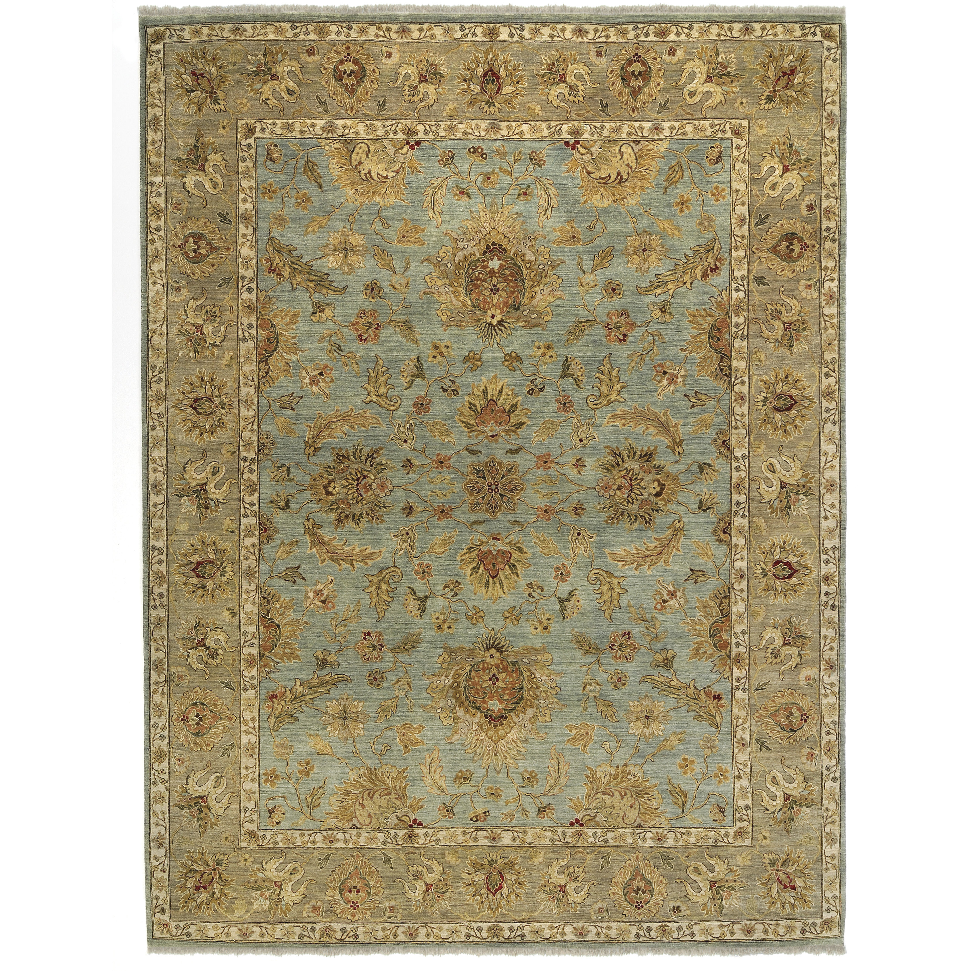 AMER Rugs Antiquity Pompeii Aqua/Tan Area Rug Wayfair