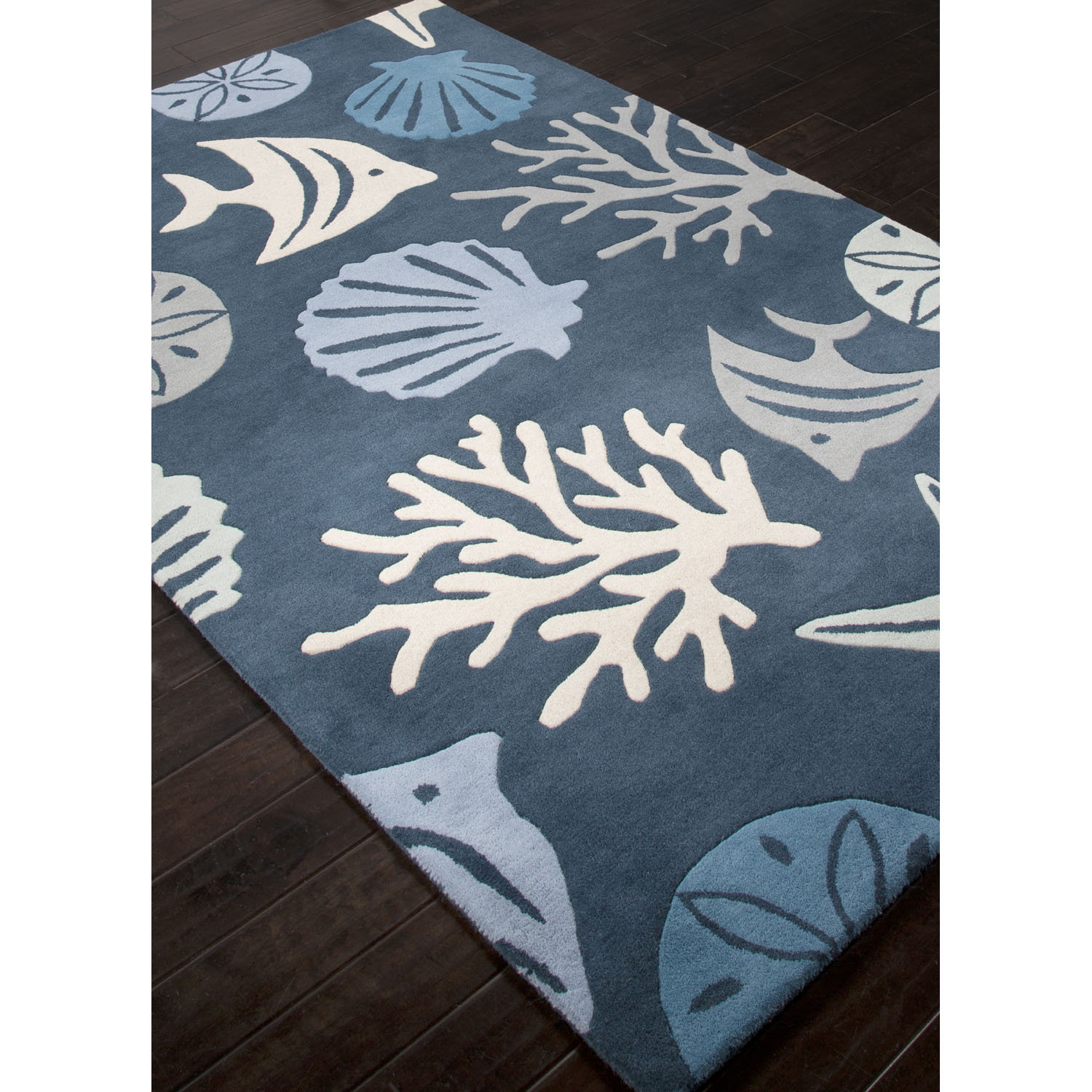 JaipurLiving Coastal Seaside HandTufted Blue/Ivory Area Rug Wayfair