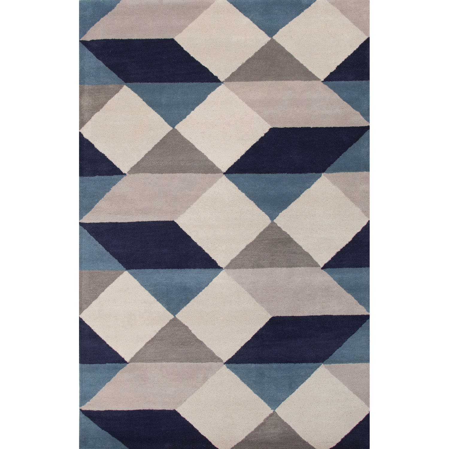 JaipurLiving En Casa Gray/Blue Geometric Area Rug & Reviews Wayfair