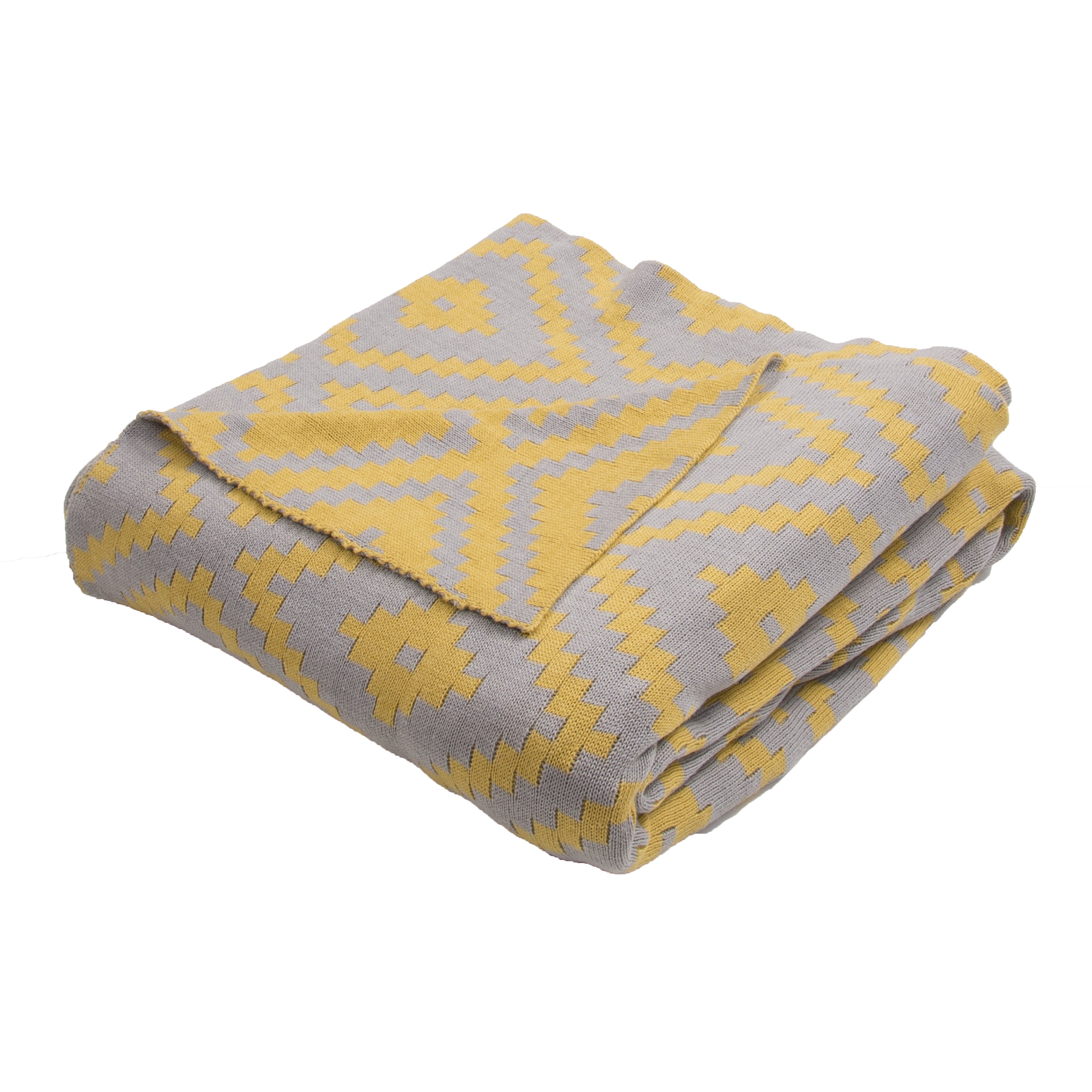 Jaipur Living Trinity Handloom Modern Cotton Throw Blanket TRI07