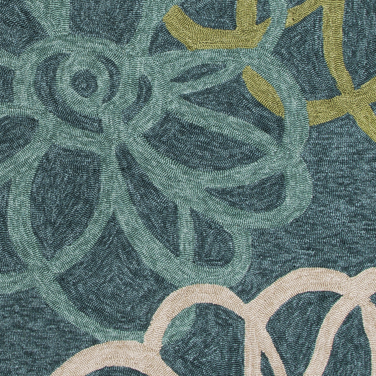 JaipurLiving Catalina Blue / Green Floral Indoor / Outdoor Area Rug