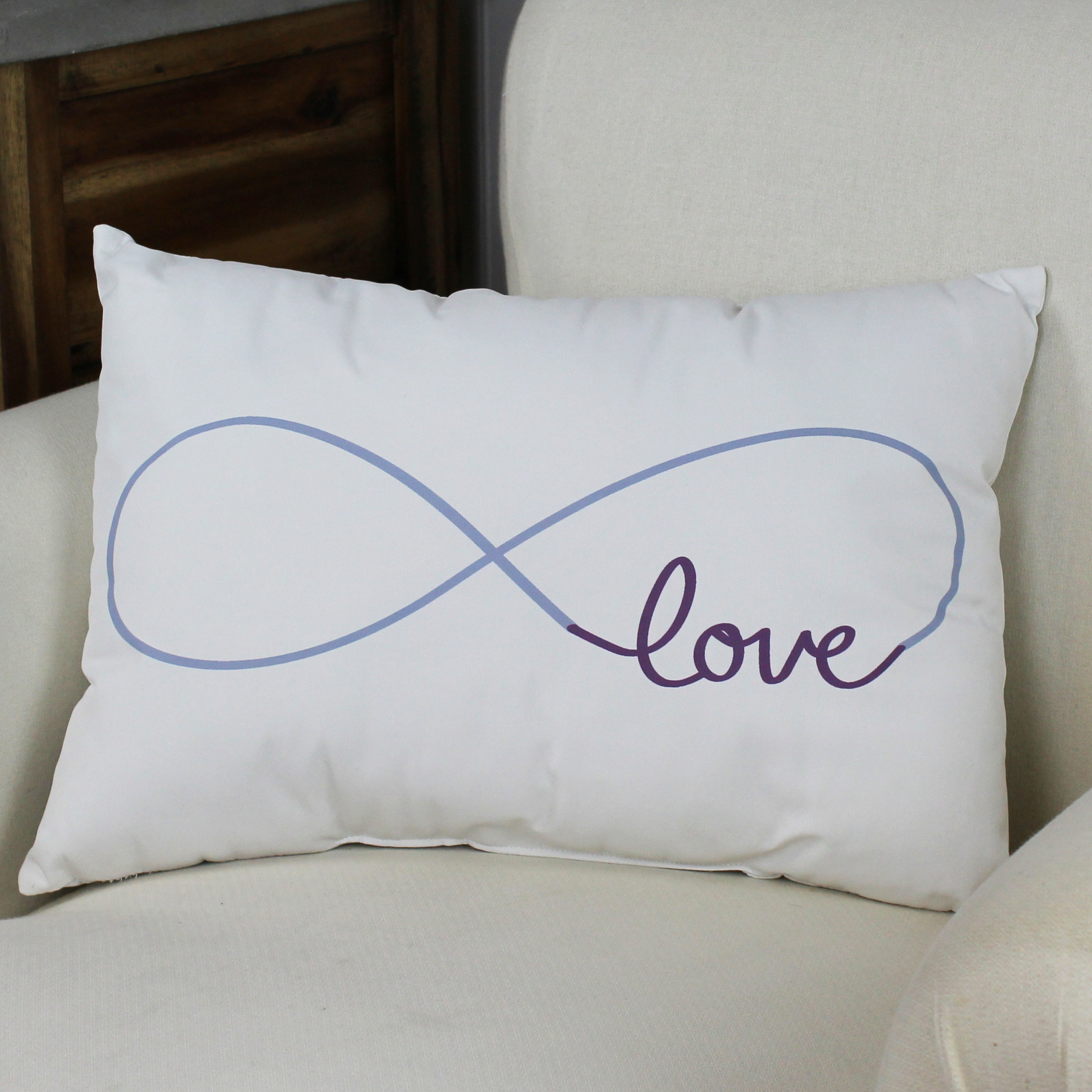 One Bella Casa Infinite Love Lumbar Pillow & Reviews Wayfair